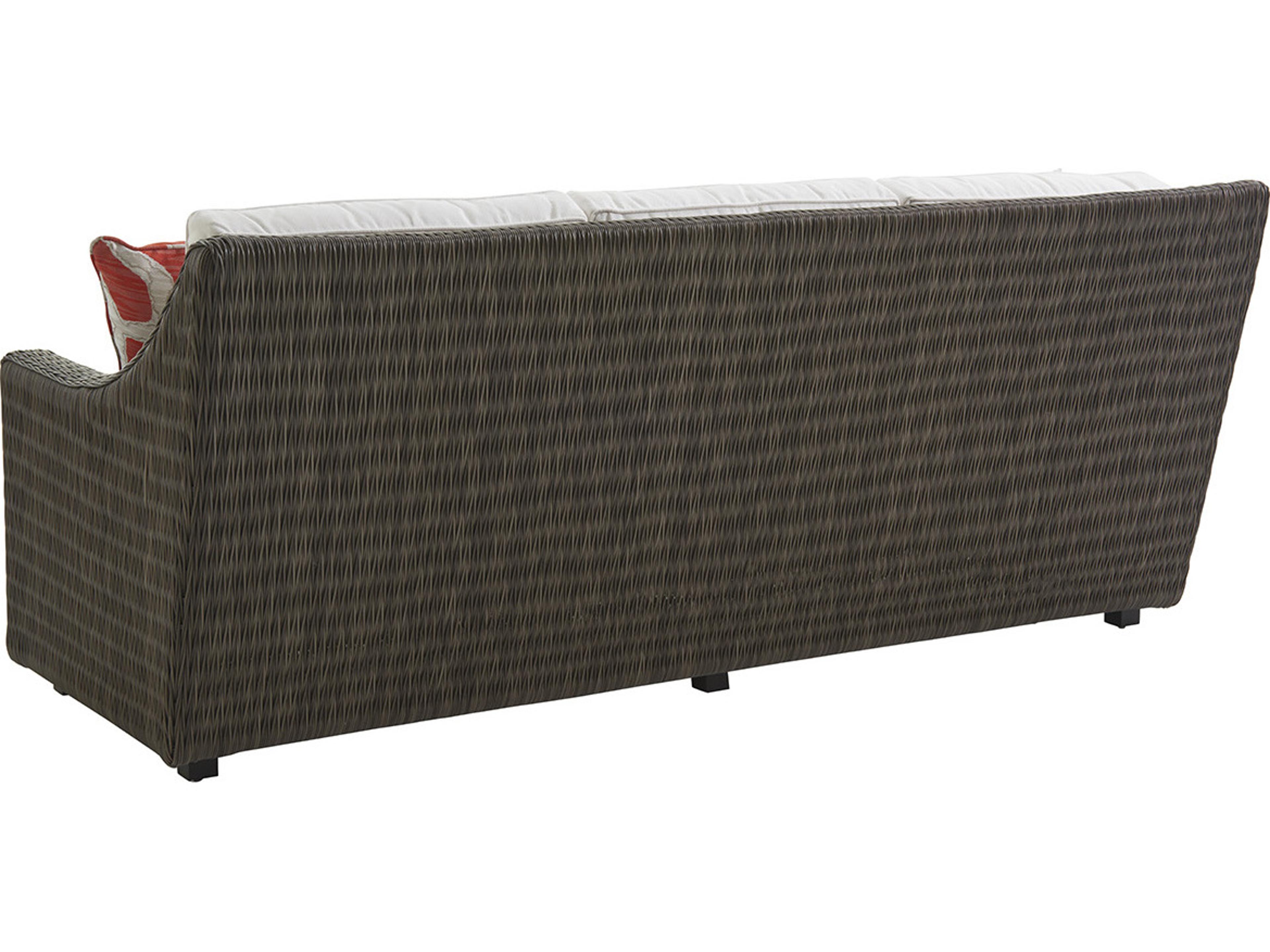 Tommy Bahama Outdoor Cypress Point Ocean Terrace Wicker Short Sofa