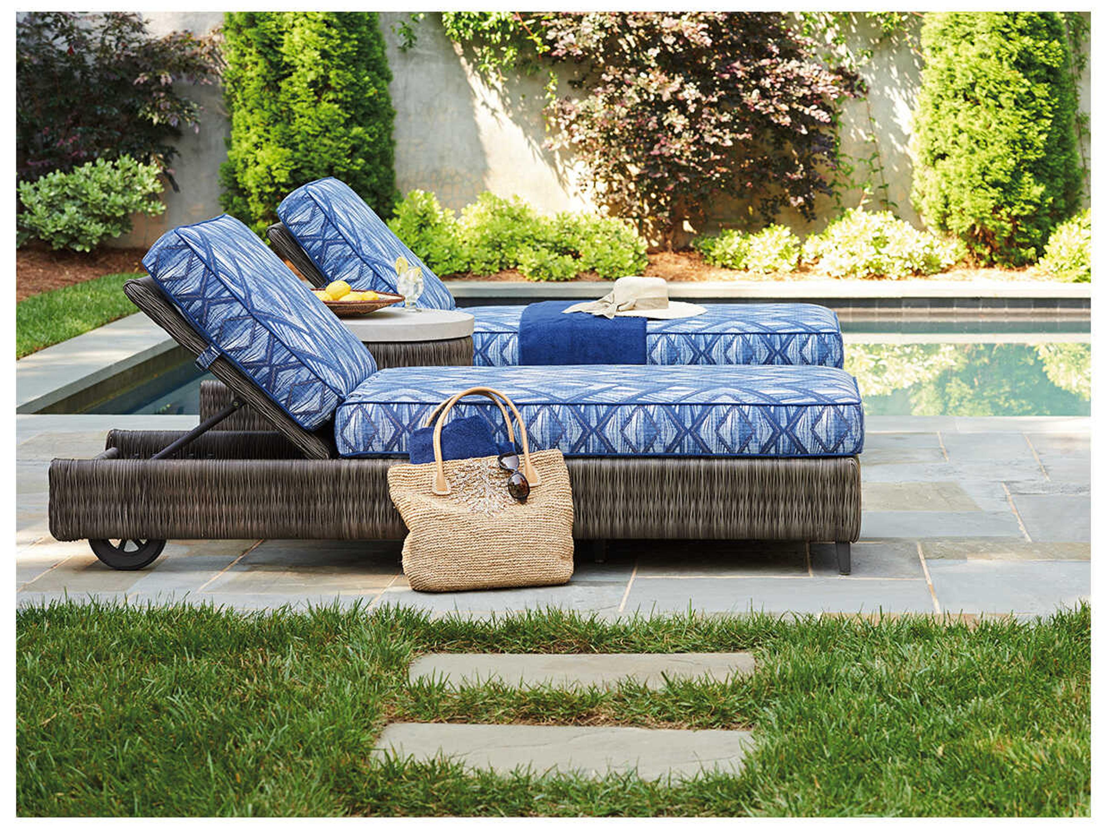 Tommy Bahama Outdoor Cypress Point Ocean Terrace Wicker Chaise Lounge