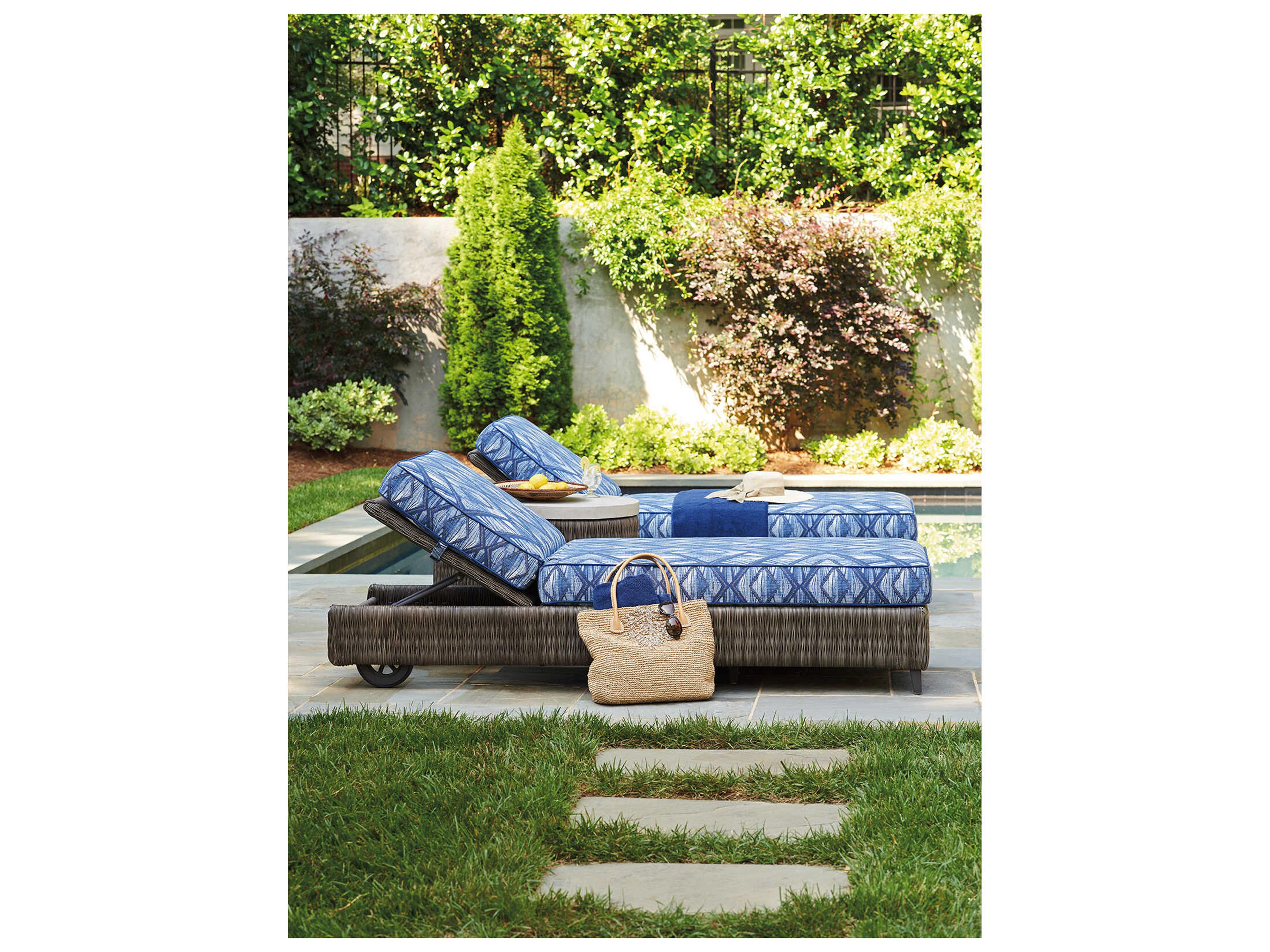 Tommy Bahama Outdoor Cypress Point Ocean Terrace Wicker Chaise Lounge