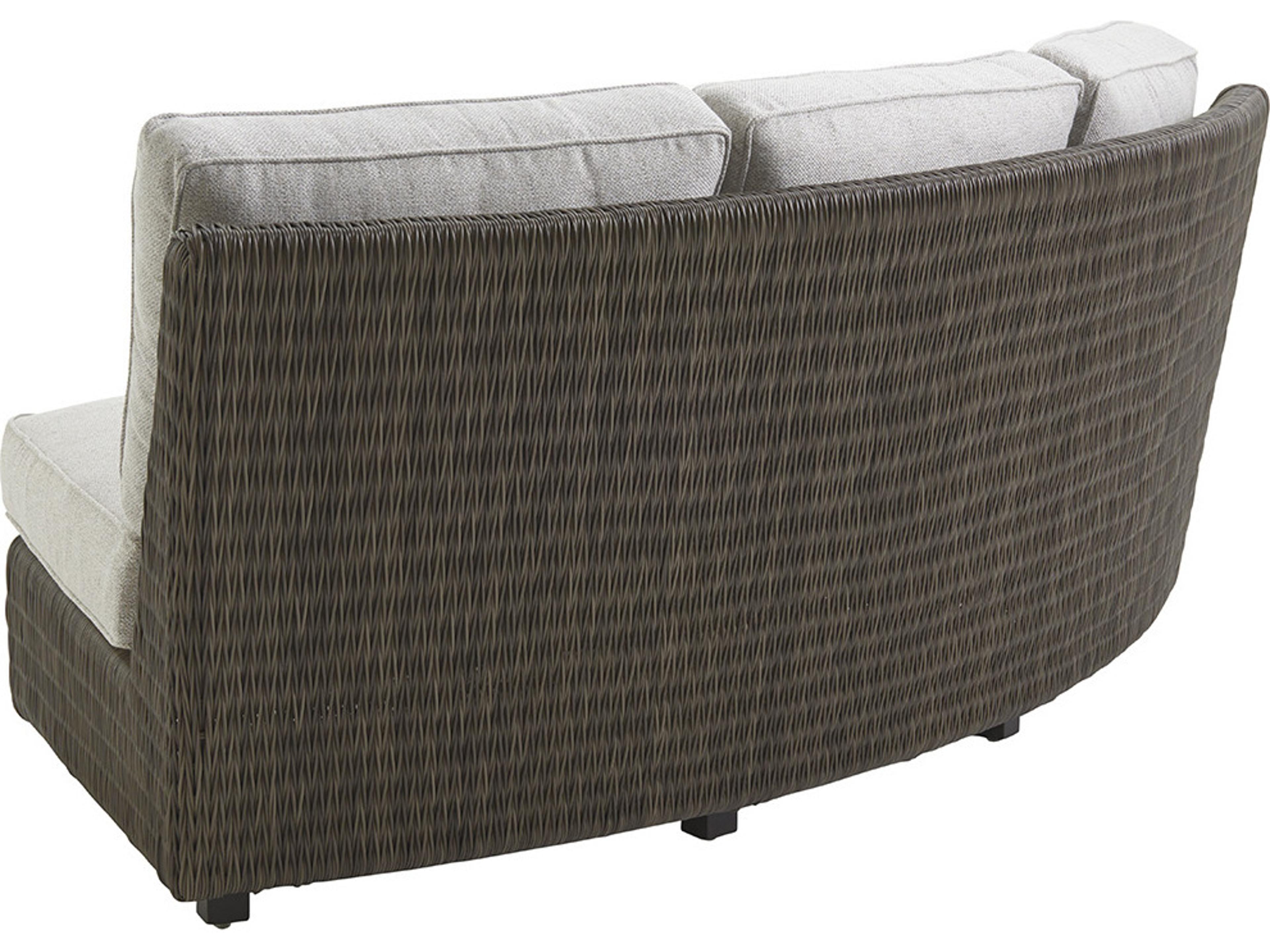 Tommy Bahama Outdoor Cypress Point Ocean Terrace Wicker Armless Sofa