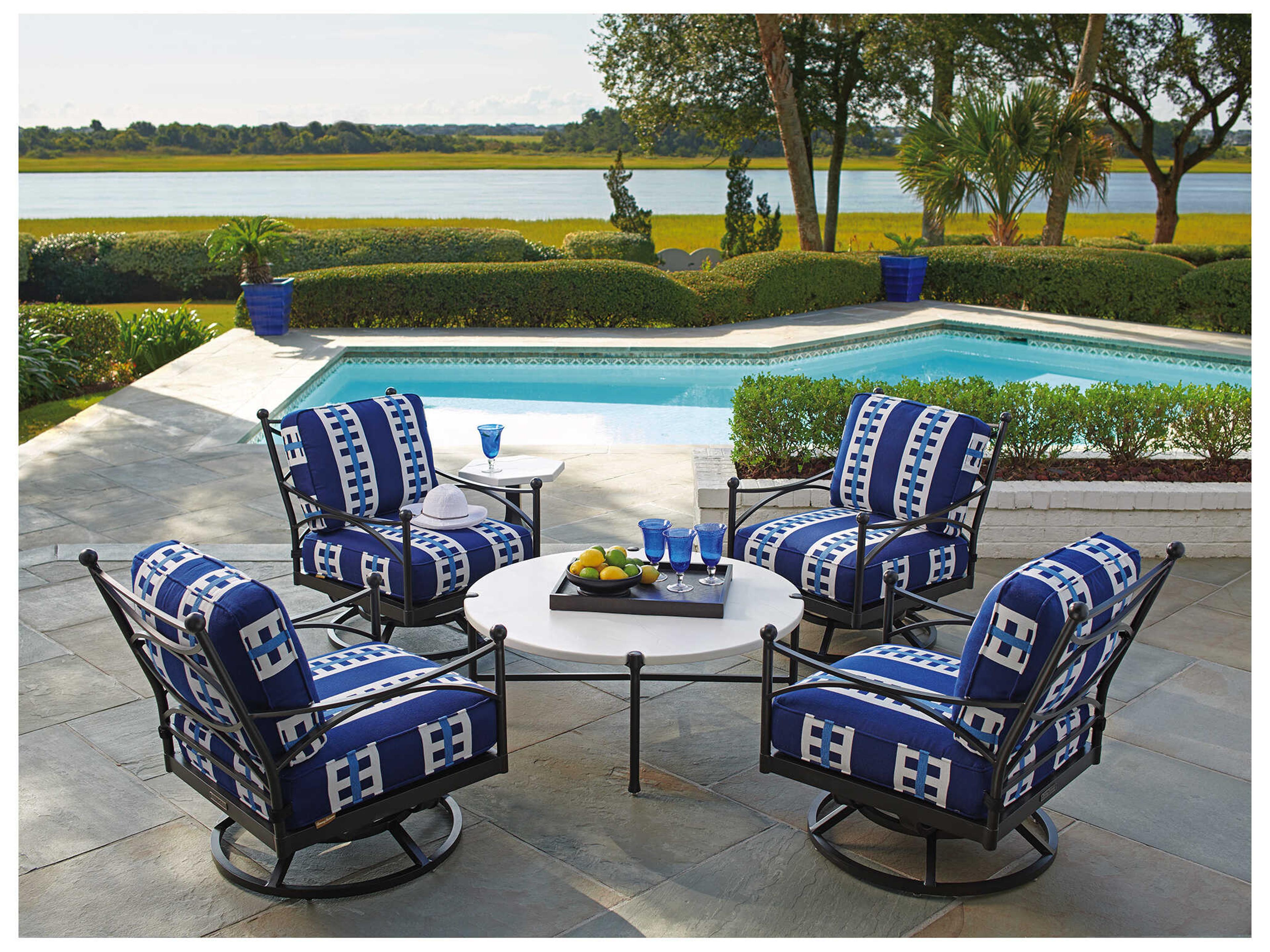 Tommy Bahama Outdoor Pavlova Aluminum Swivel Lounge Chair