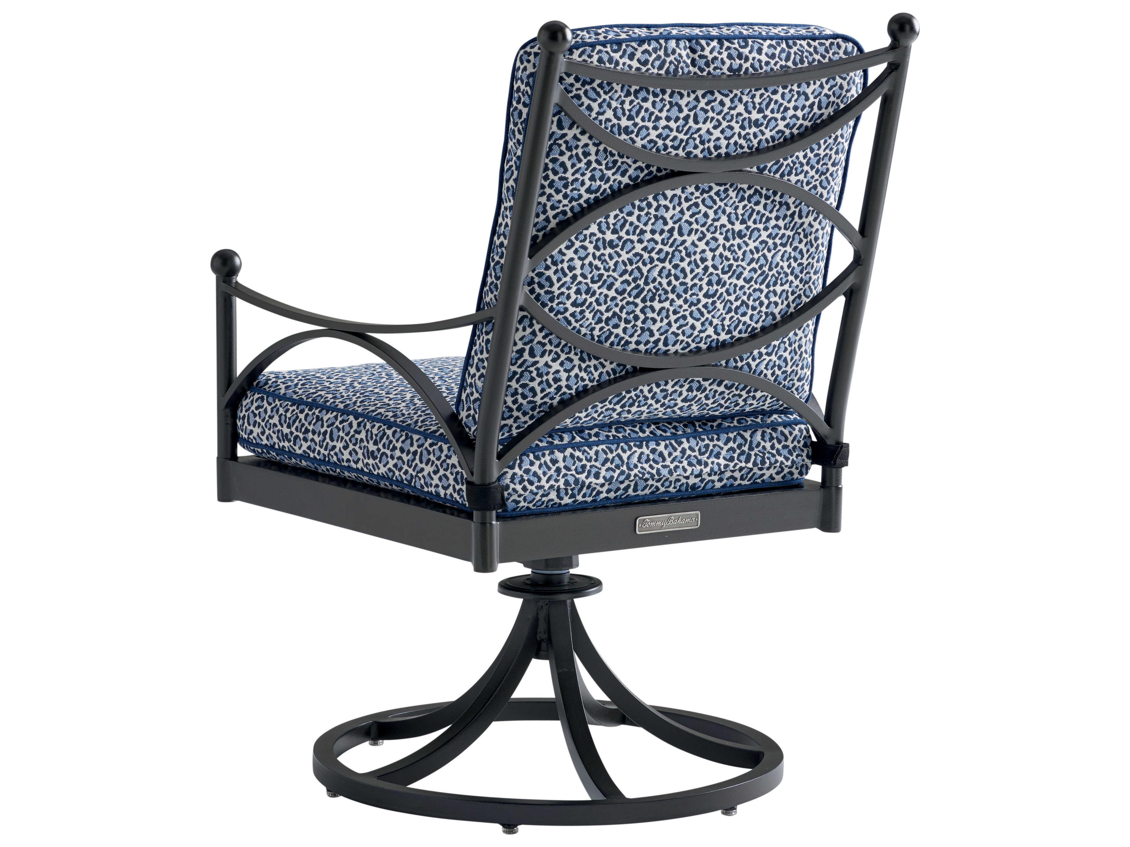 Tommy Bahama Outdoor Pavlova Aluminum Swivel Rocker Dining Arm Chair