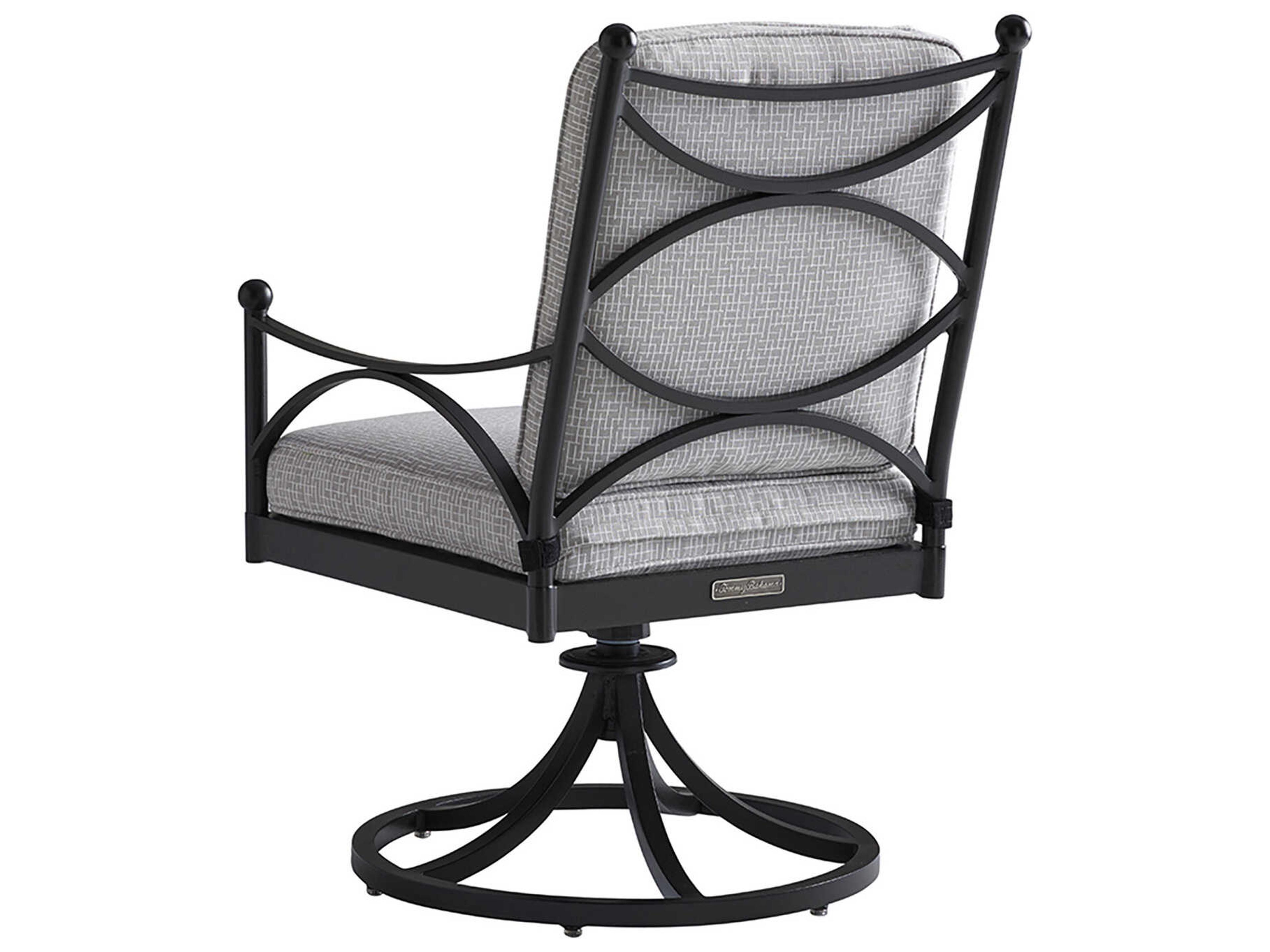Tommy Bahama Outdoor Pavlova Aluminum Swivel Rocker Dining Arm Chair