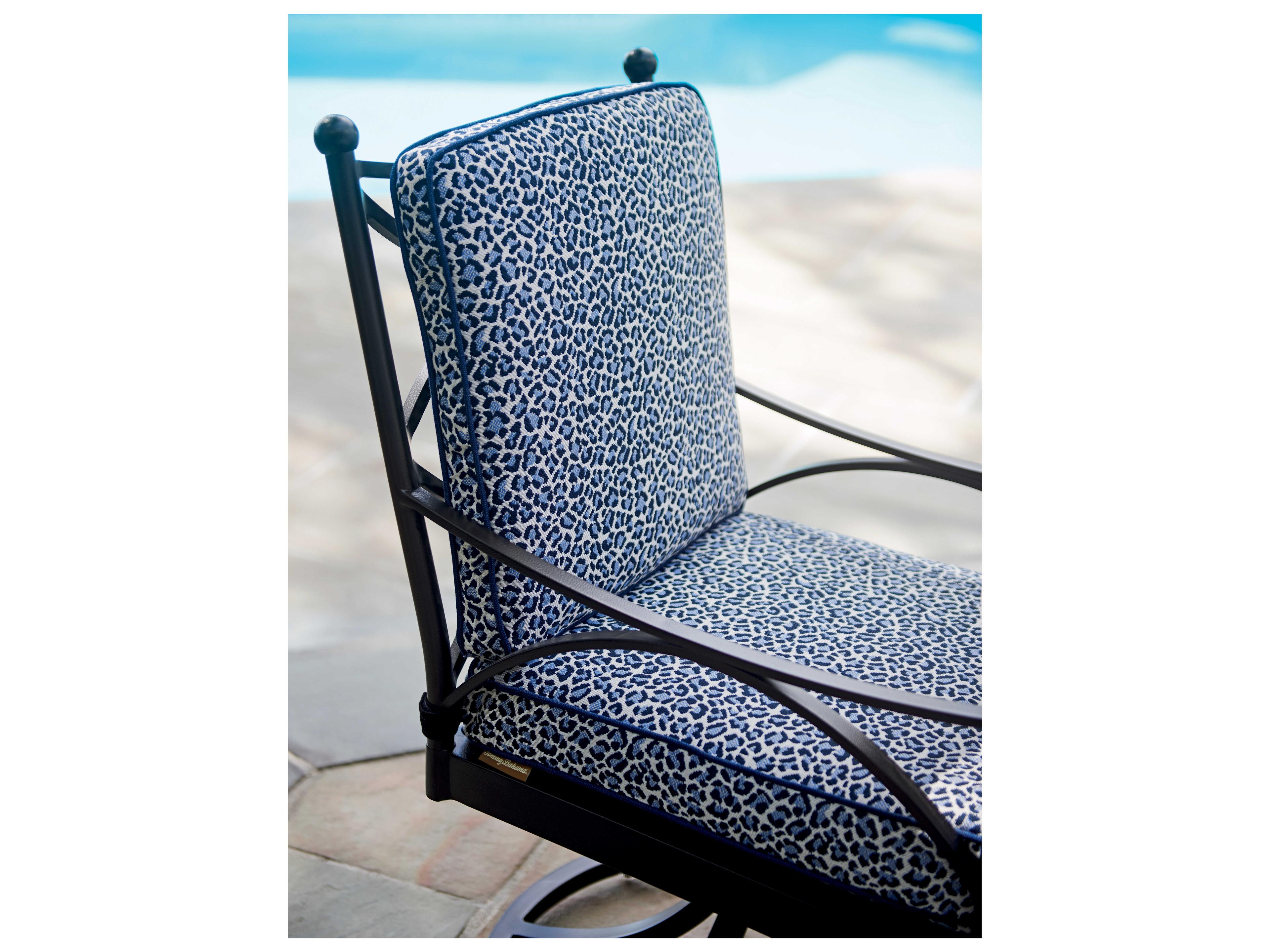 Tommy Bahama Outdoor Pavlova Aluminum Swivel Rocker Dining Arm Chair