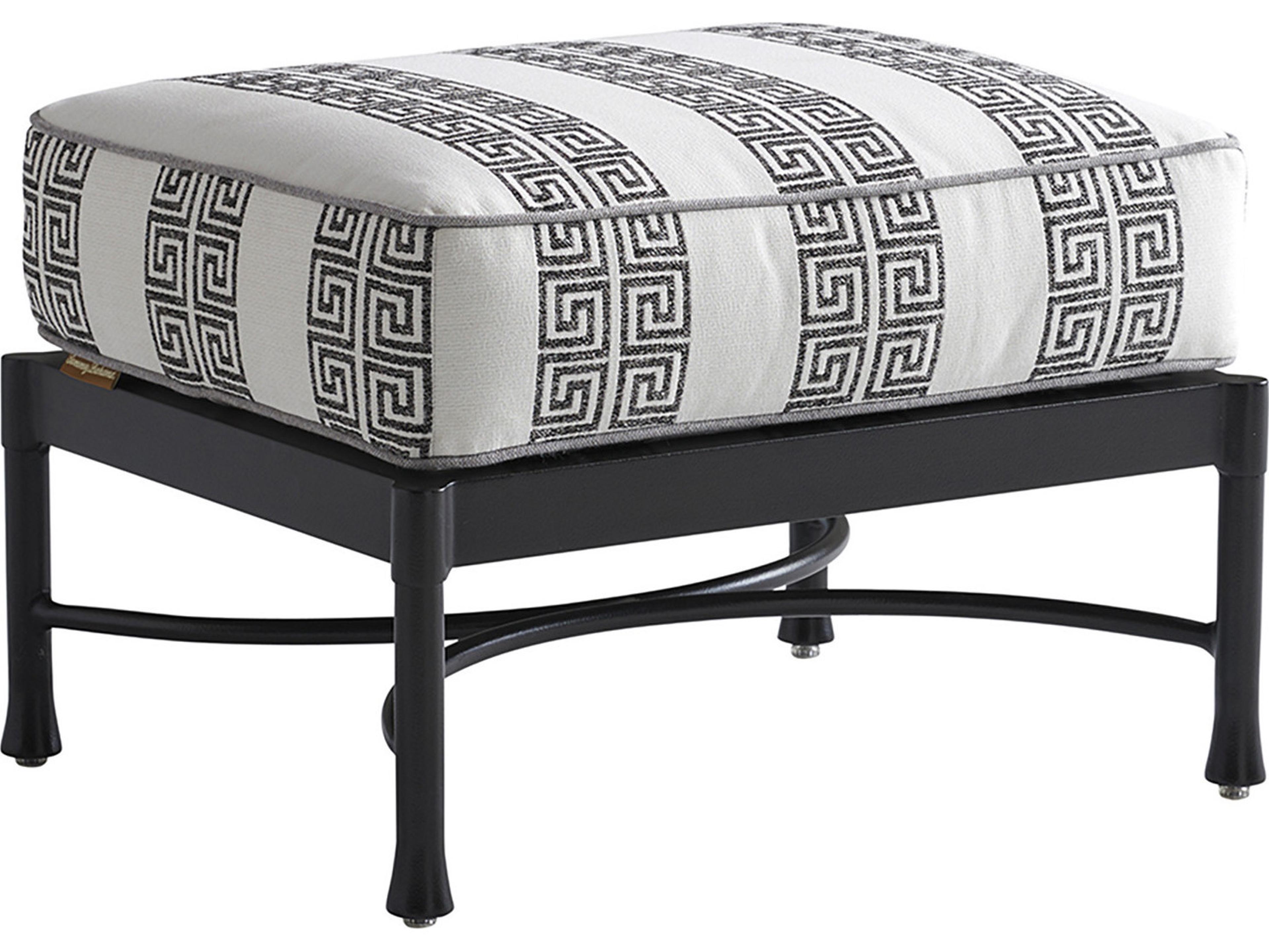 Pavlova Aluminum Cushion Ottoman
