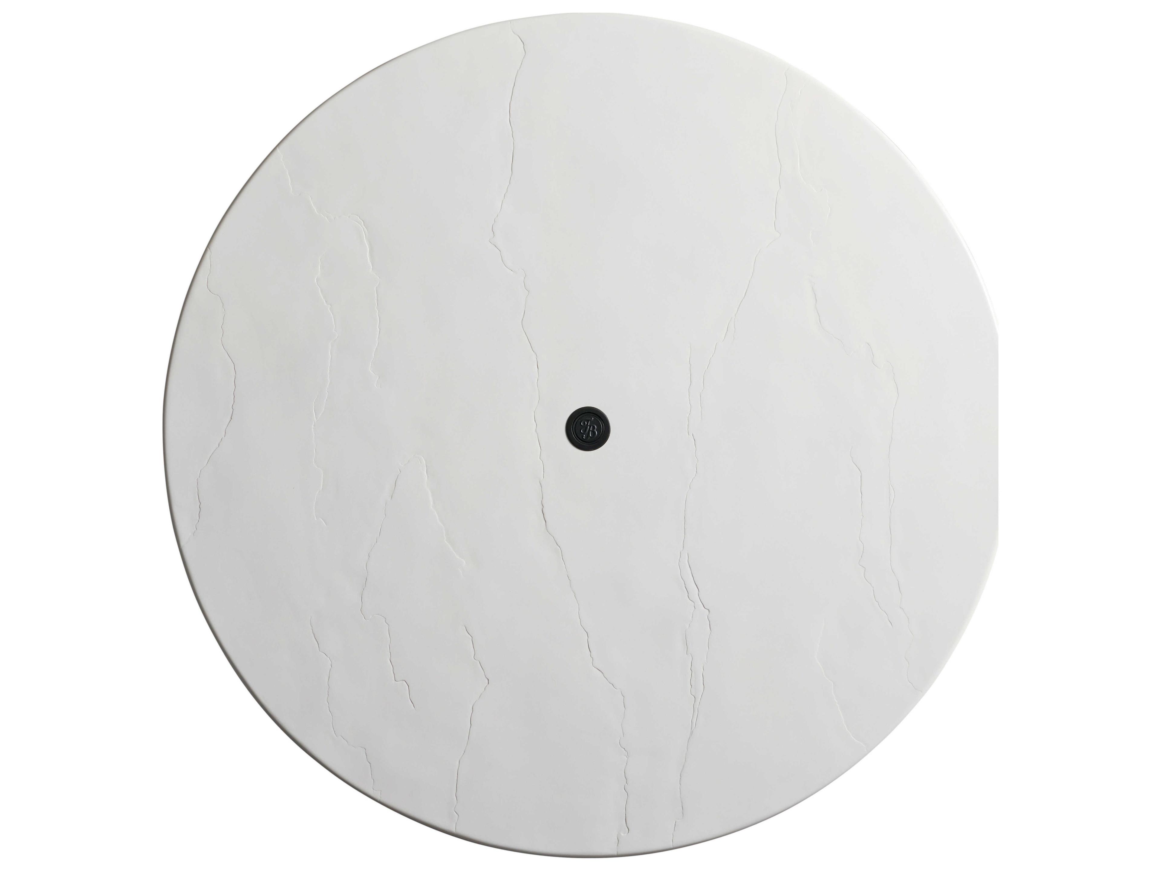 Tommy Bahama Outdoor Pavlova Aluminum Round Dining Table with Umbrella Hole