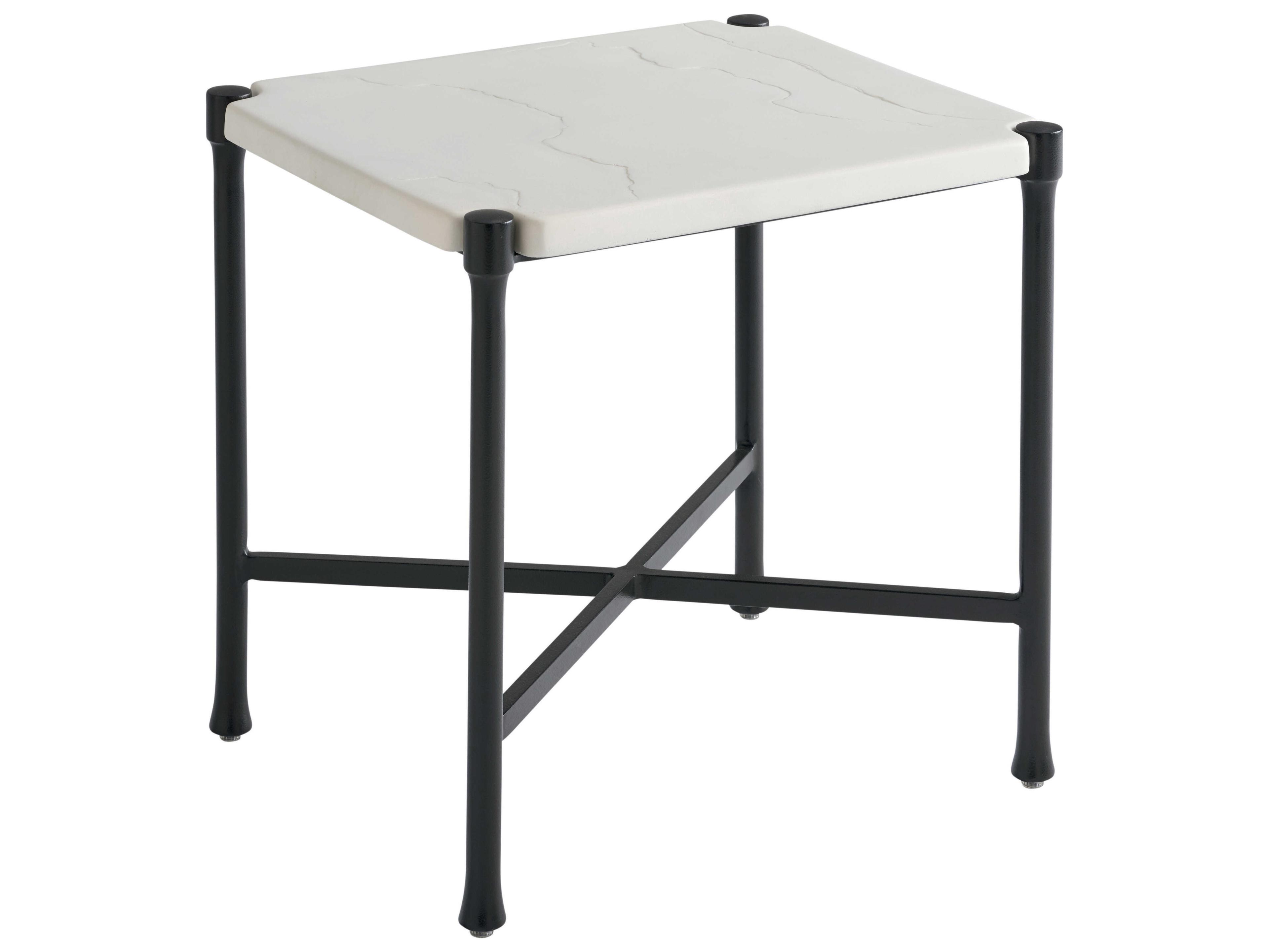 Pavlova Aluminum Rectangular End Table