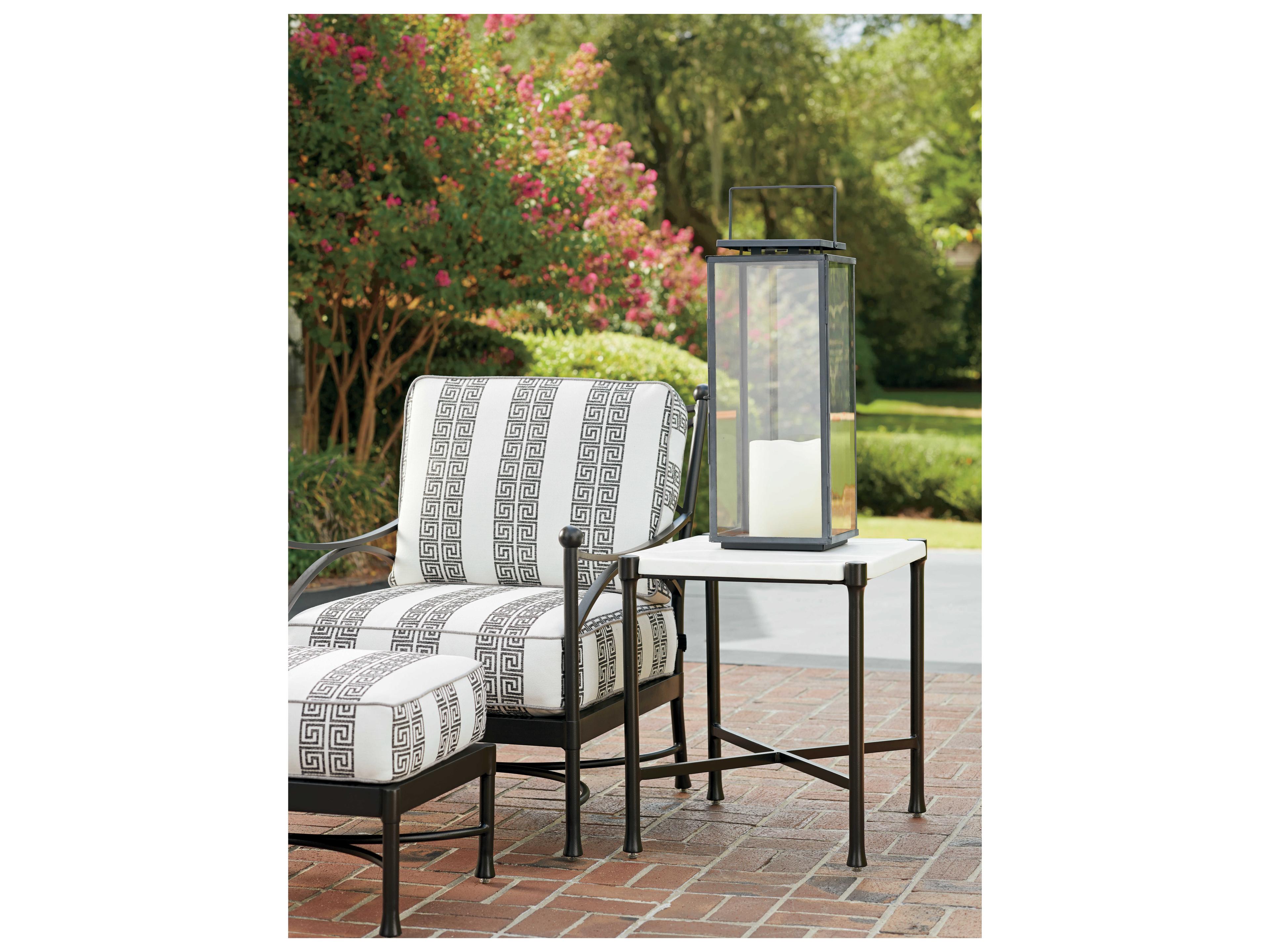 Tommy Bahama Outdoor Pavlova Aluminum Rectangular End Table