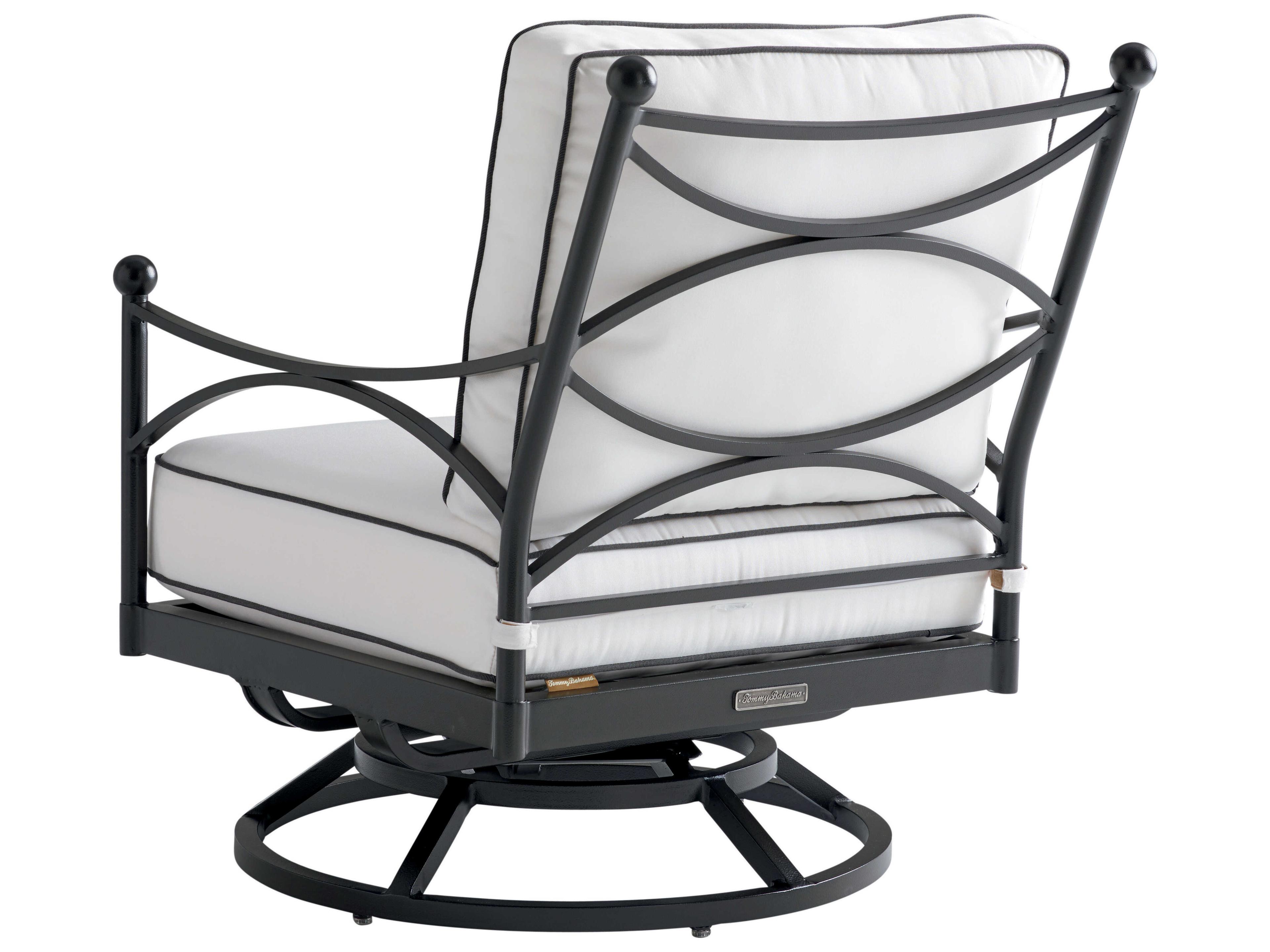 Tommy Bahama Outdoor Pavlova Aluminum Swivel Lounge Chair with Cushion Set