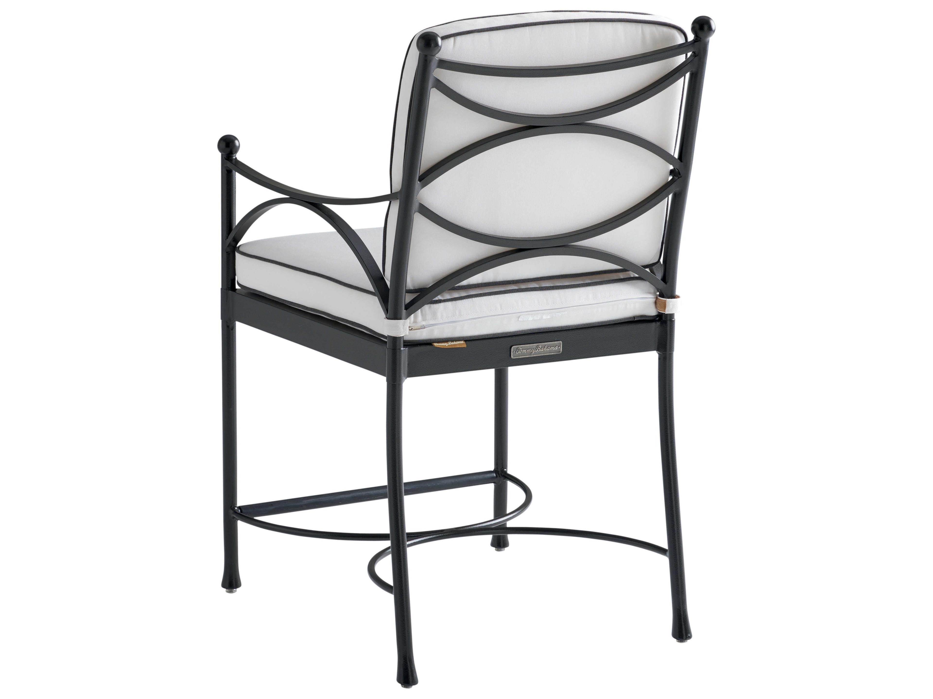 Tommy Bahama Outdoor Pavlova Aluminum Counter Stool with Cushion Set