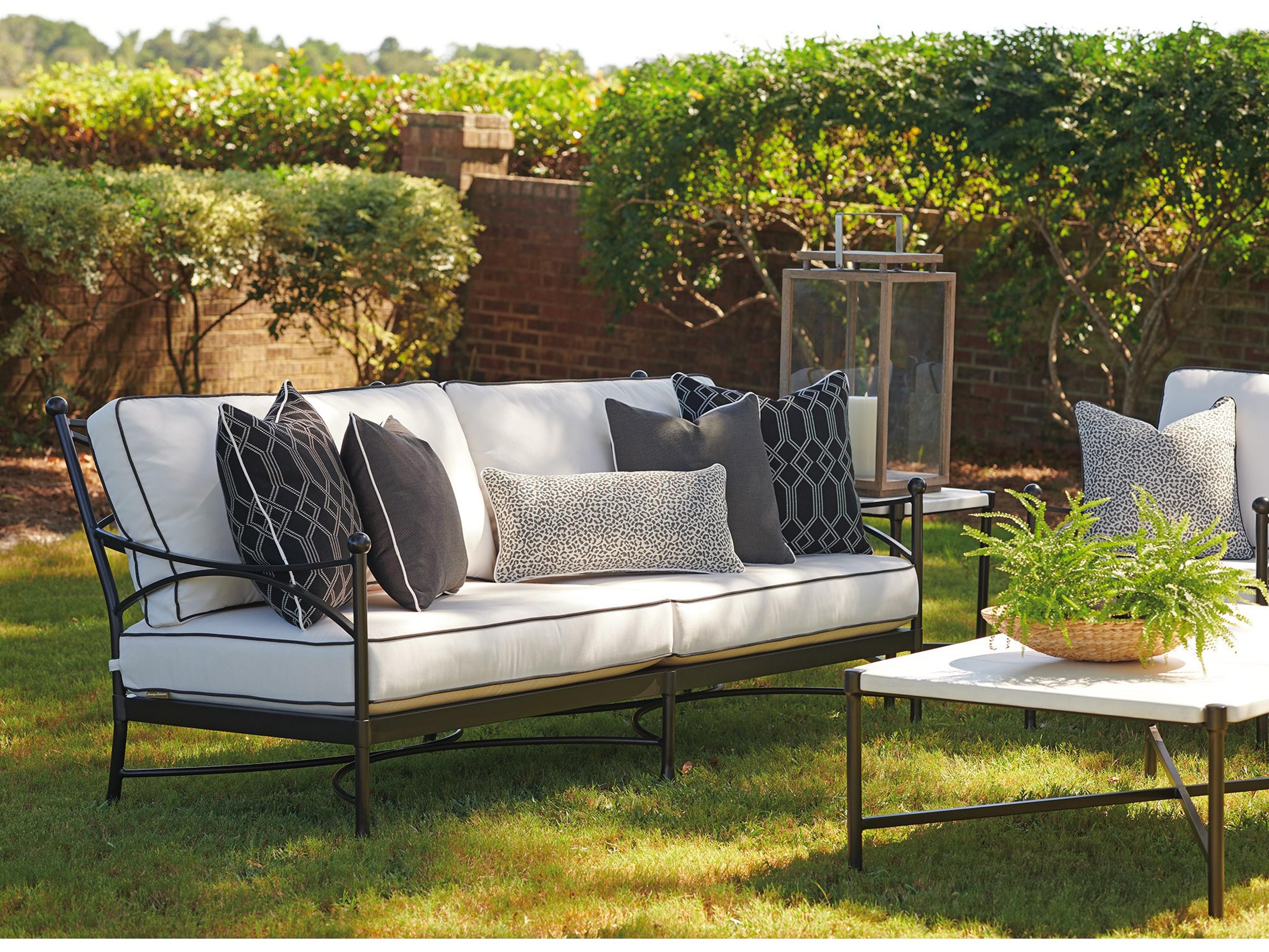 Tommy Bahama Outdoor Pavlova Aluminum Sofa with Cushion Set