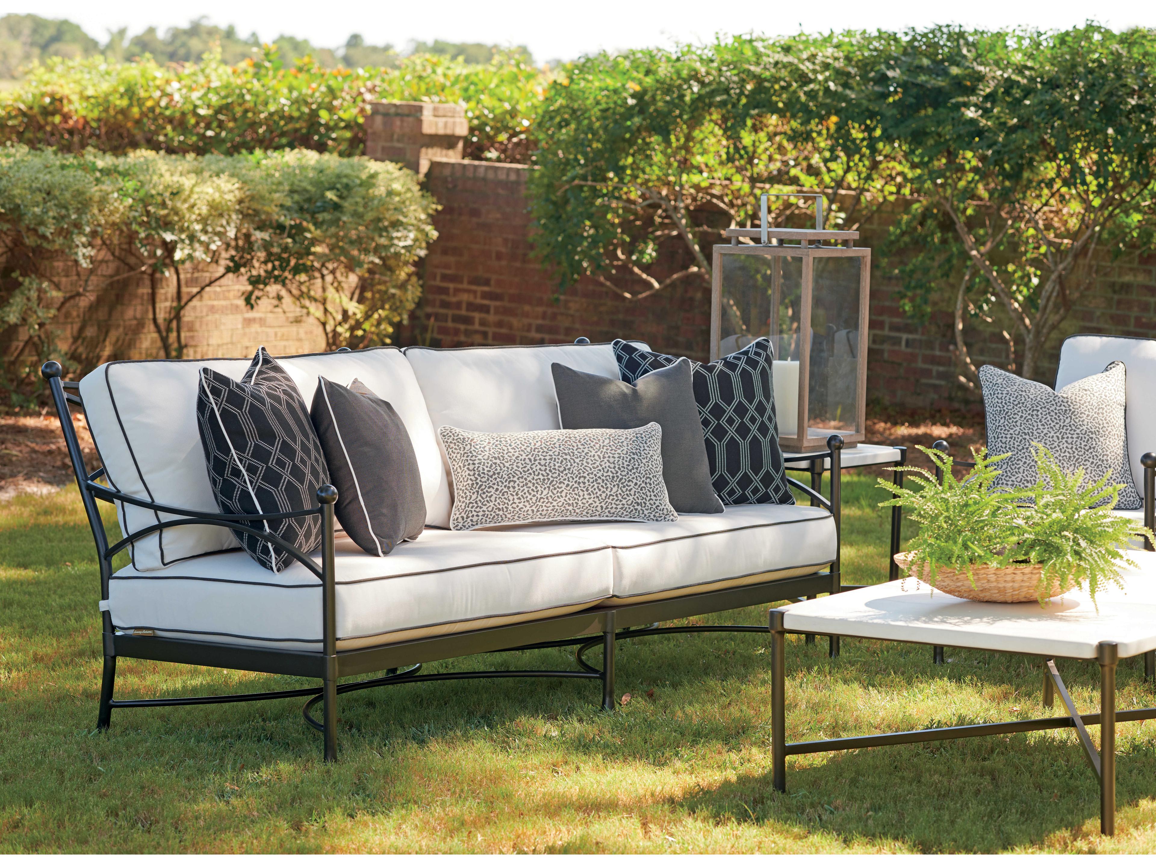 Tommy Bahama Outdoor Pavlova Aluminum Sofa with Cushion Set