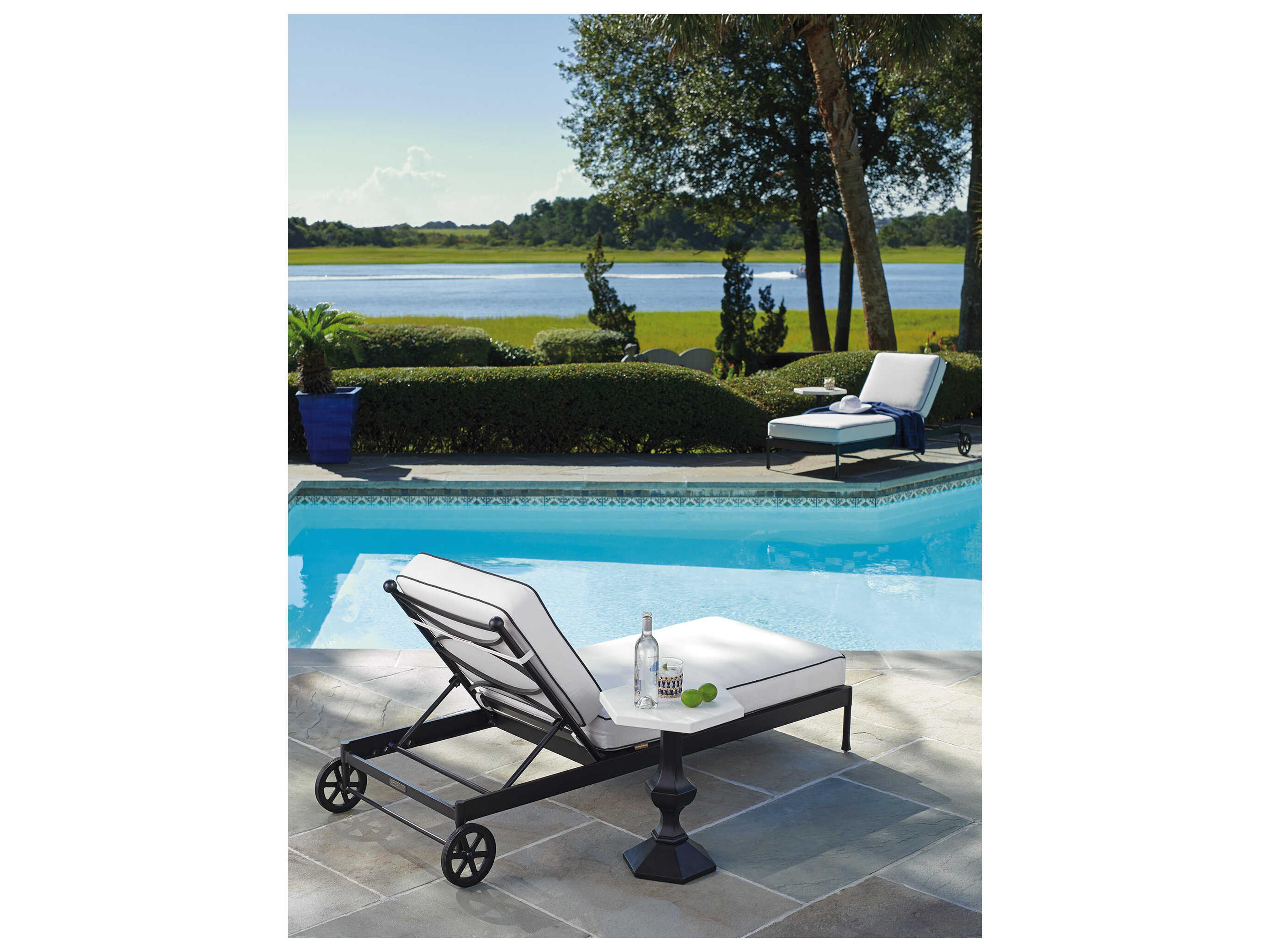 Tommy Bahama Outdoor Pavlova Aluminum Chaise Lounge