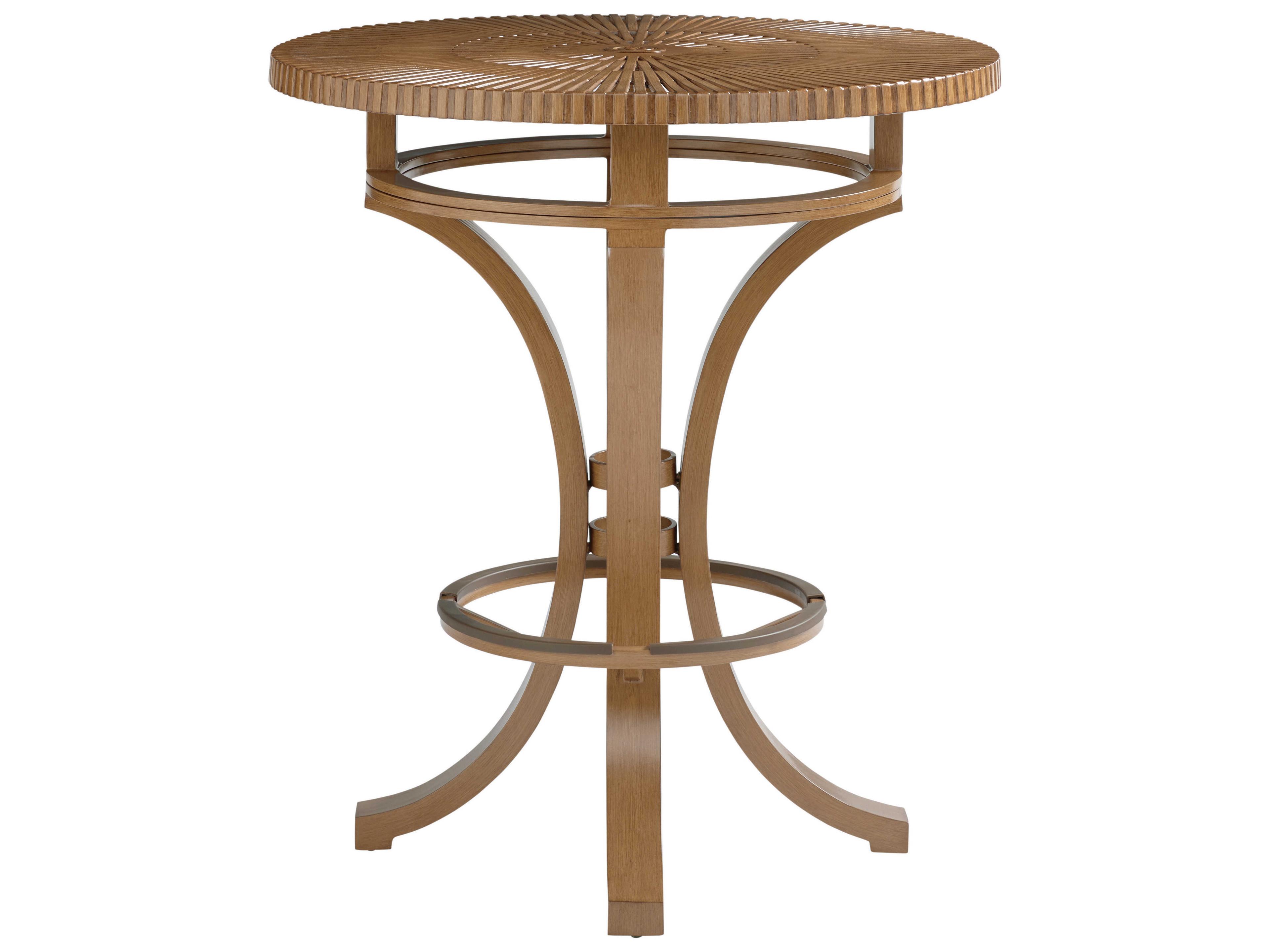 Tommy Bahama Outdoor St Tropez Aluminum Round Bar Counter Table