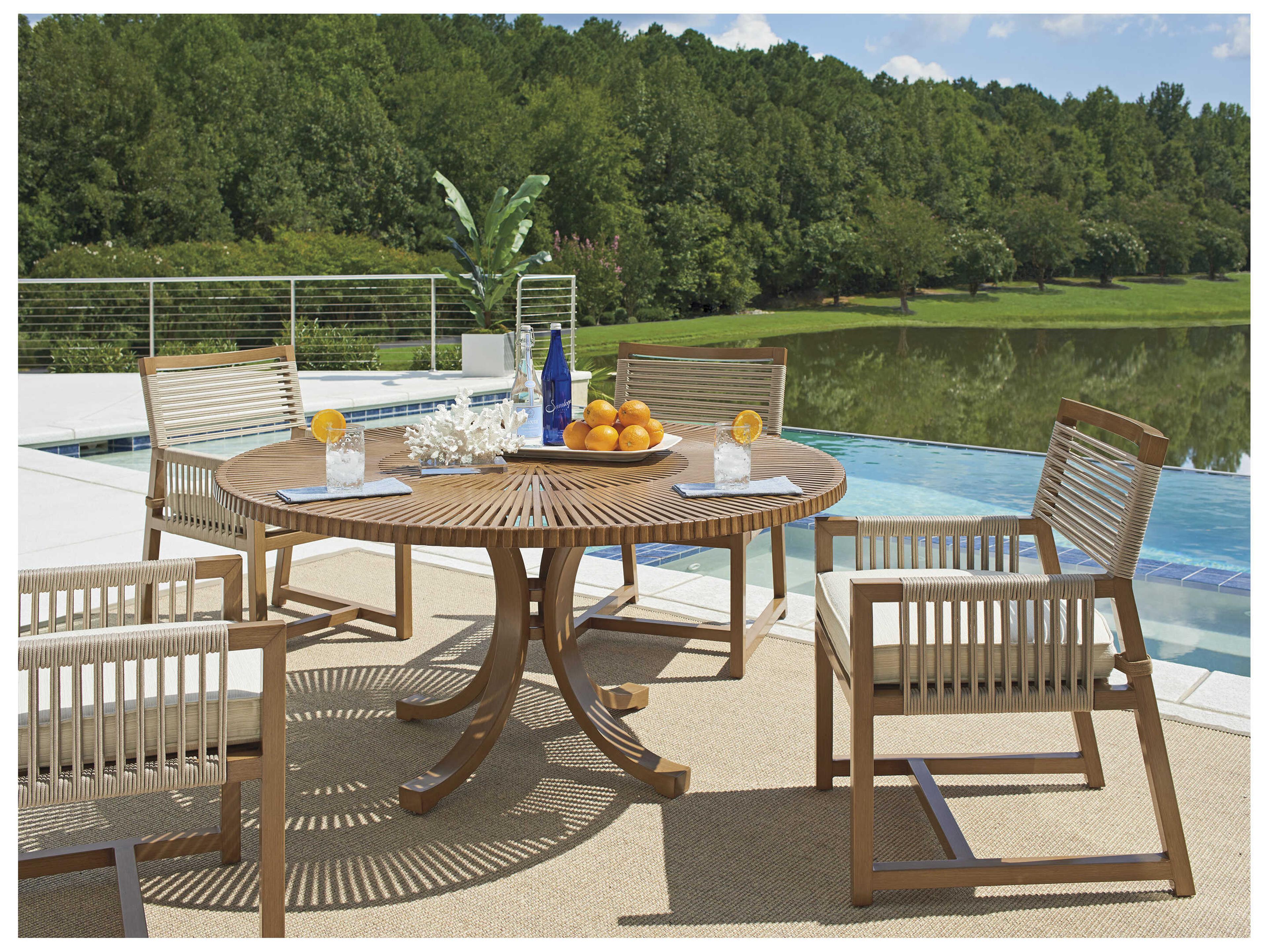 Tommy Bahama Outdoor St Tropez Aluminum Round Dining Table