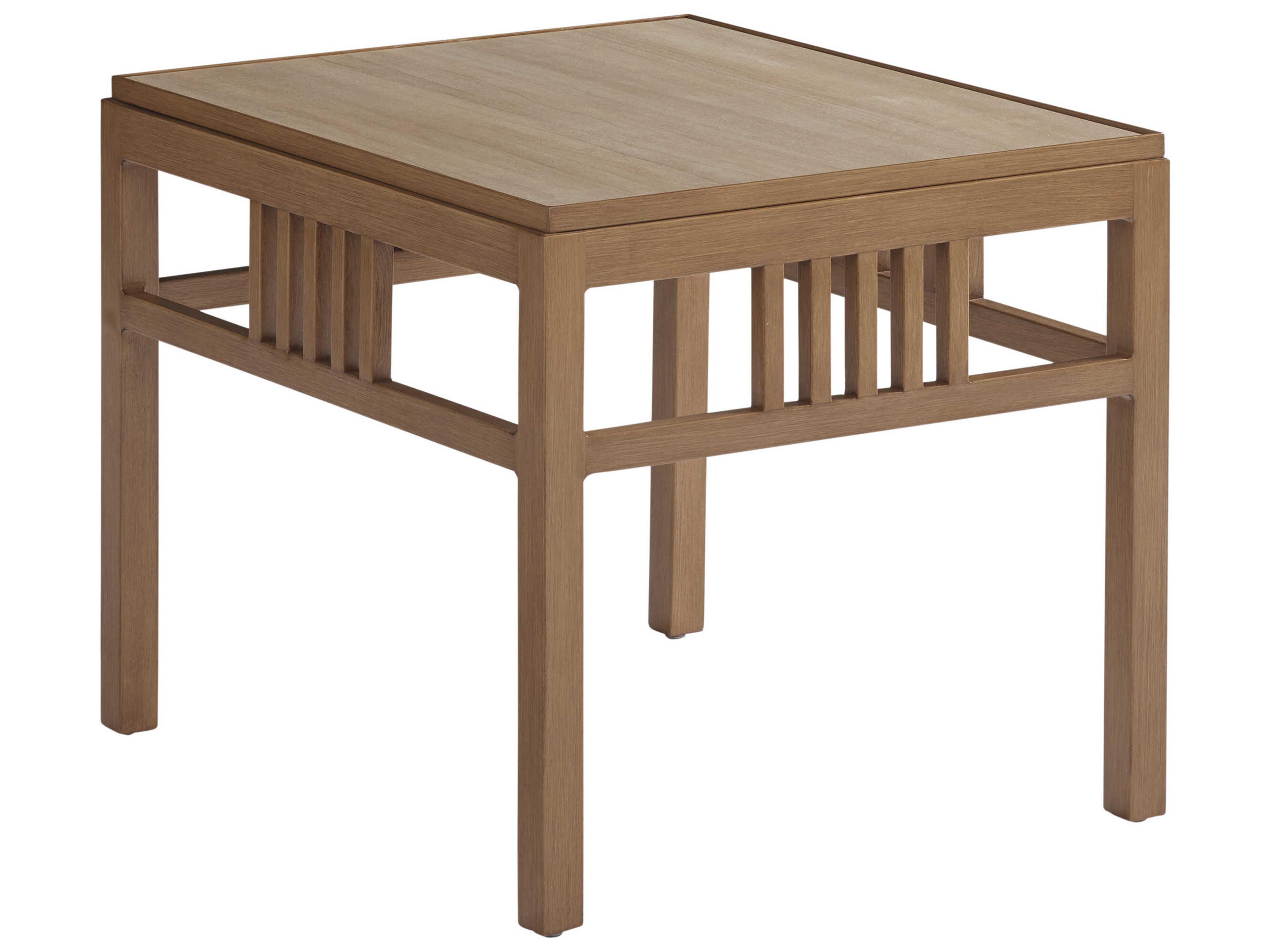 St Tropez Aluminum Rectangular End Table