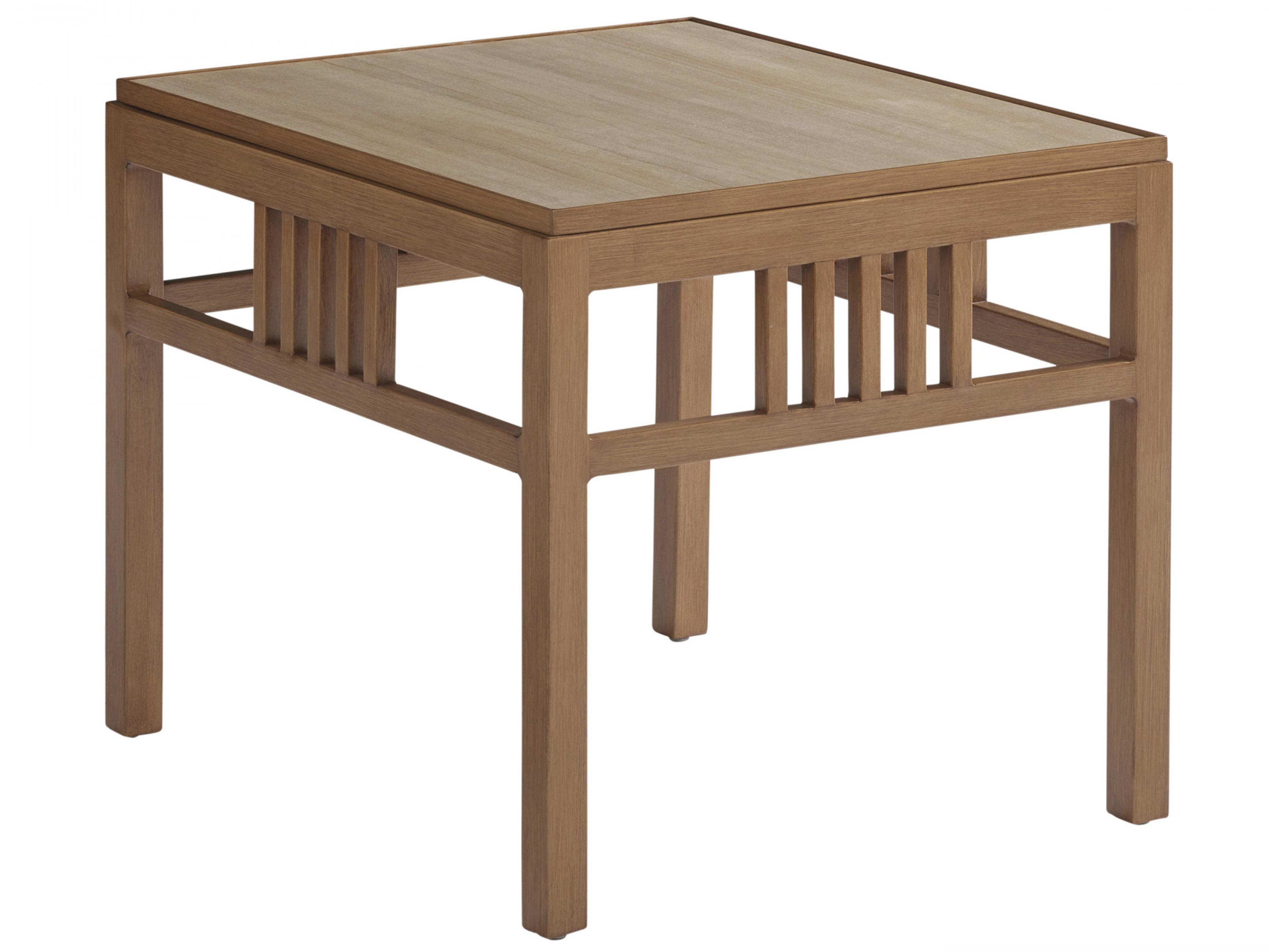 St Tropez Aluminum Rectangular End Table