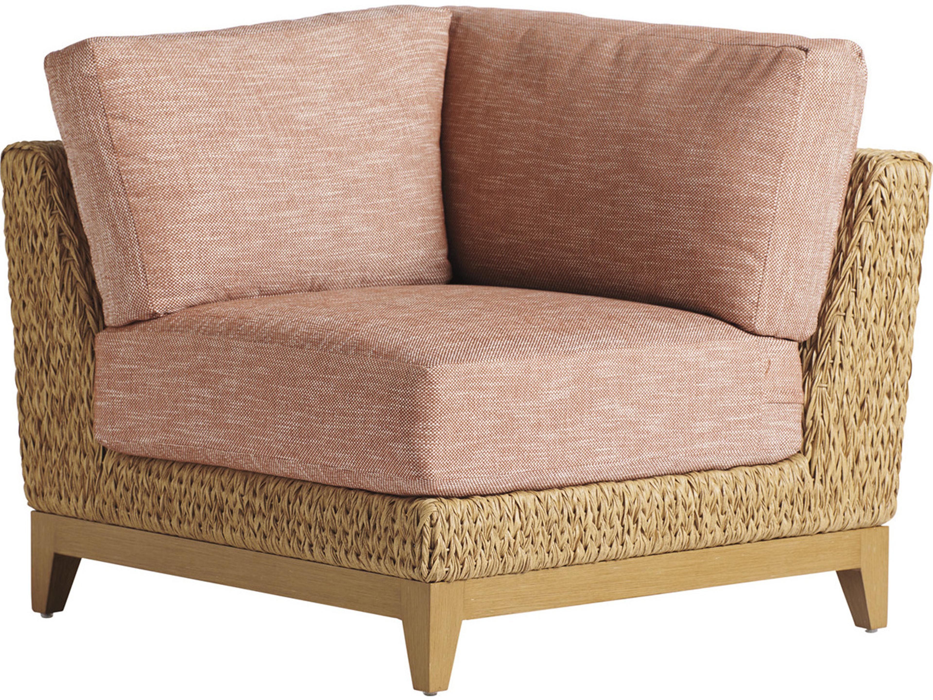 Los Altos Valley View Wicker Corner Lounge Chair