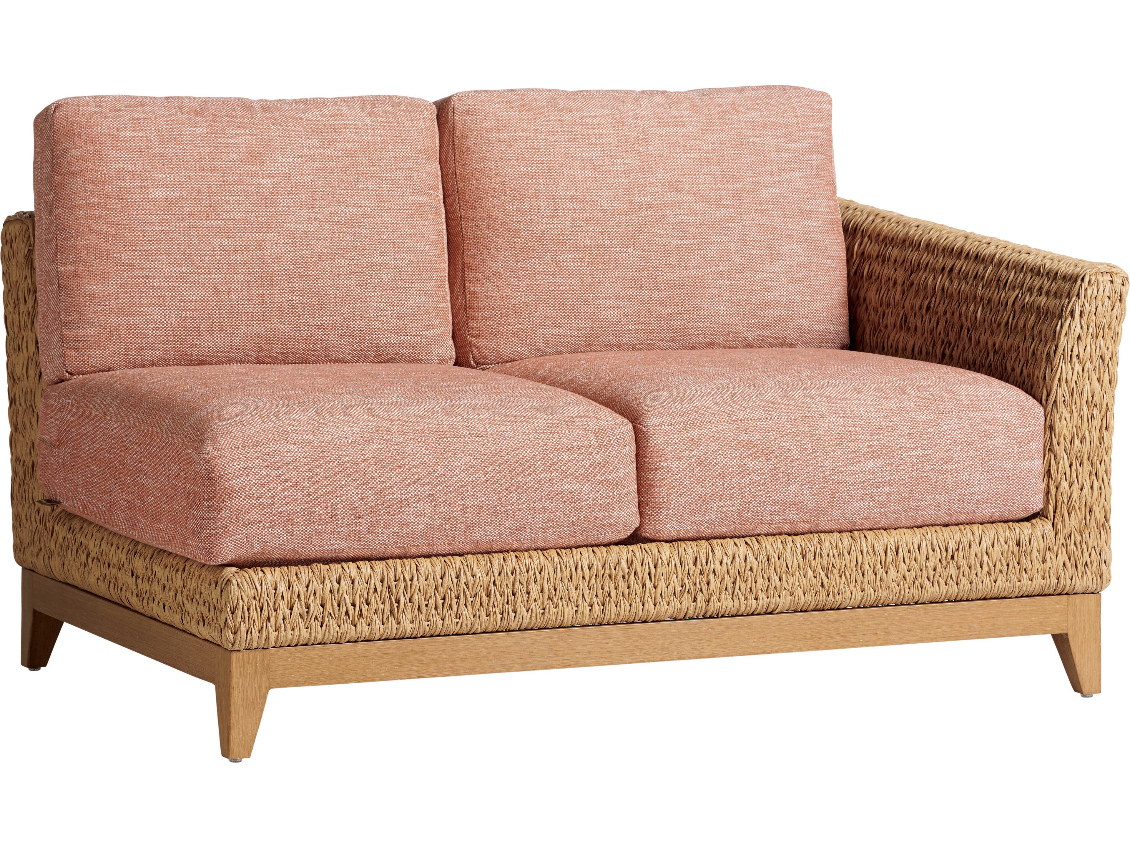 Los Altos Valley View Wicker Right Arm Loveseat