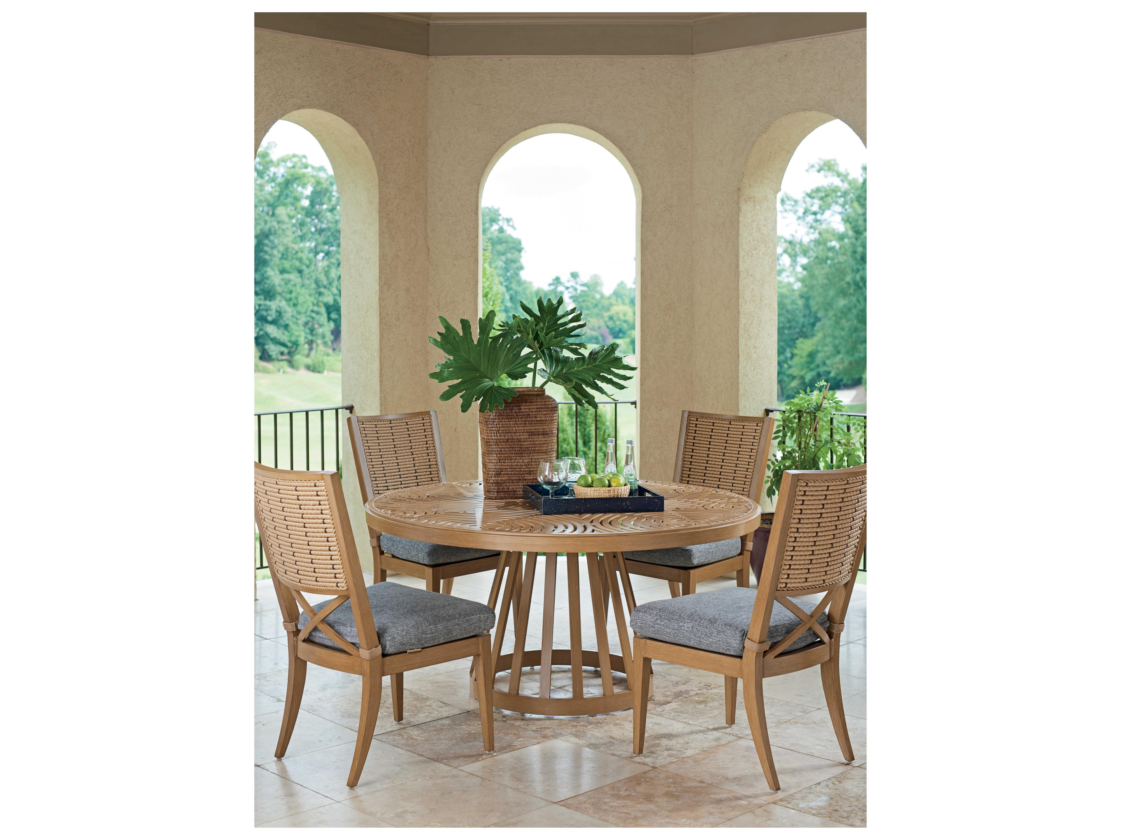 Tommy Bahama Outdoor Los Altos Valley View Aluminum Round Dining Table