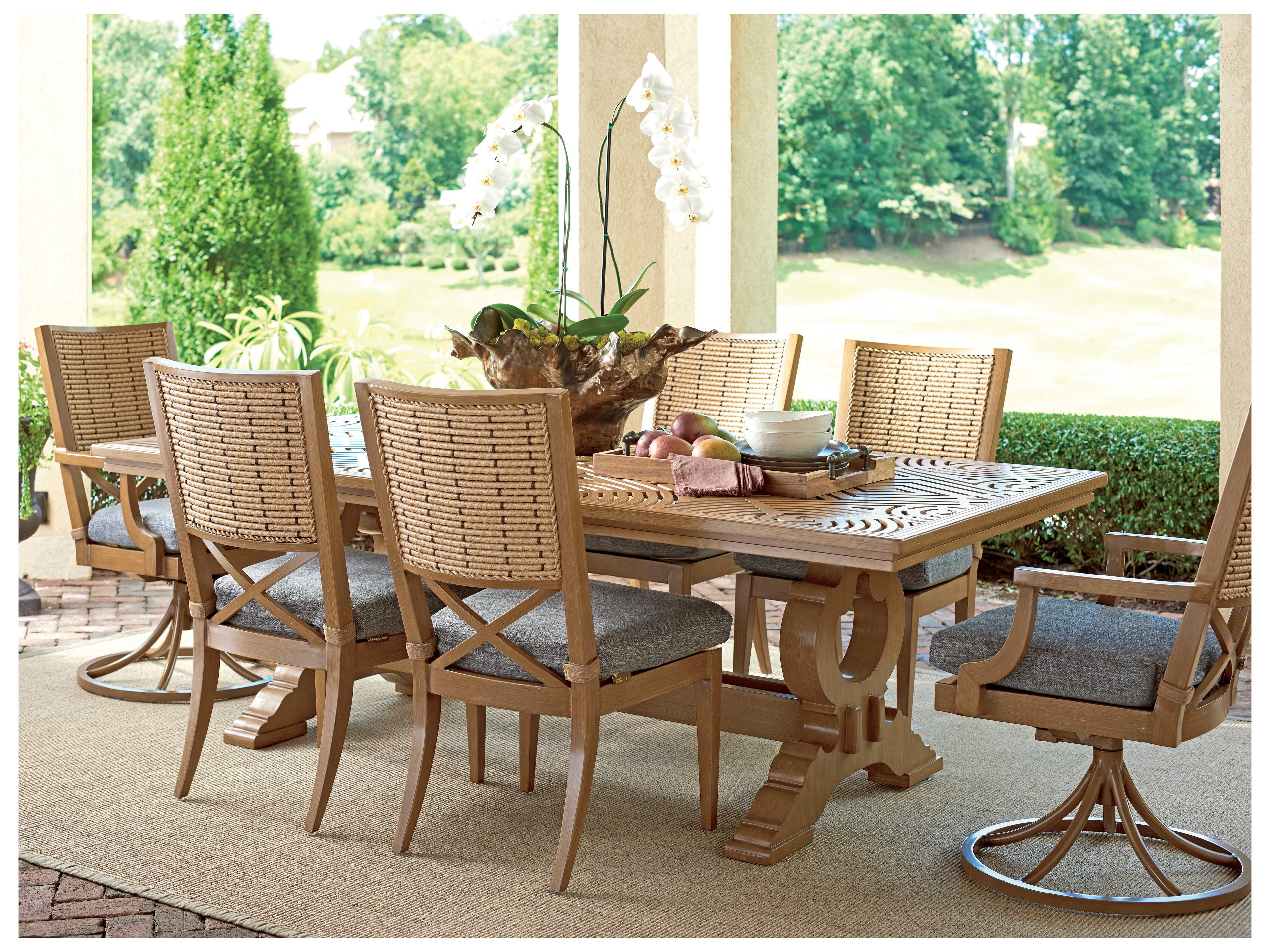 Tommy Bahama Outdoor Los Altos Valley View Aluminum Rectangular Dining Table