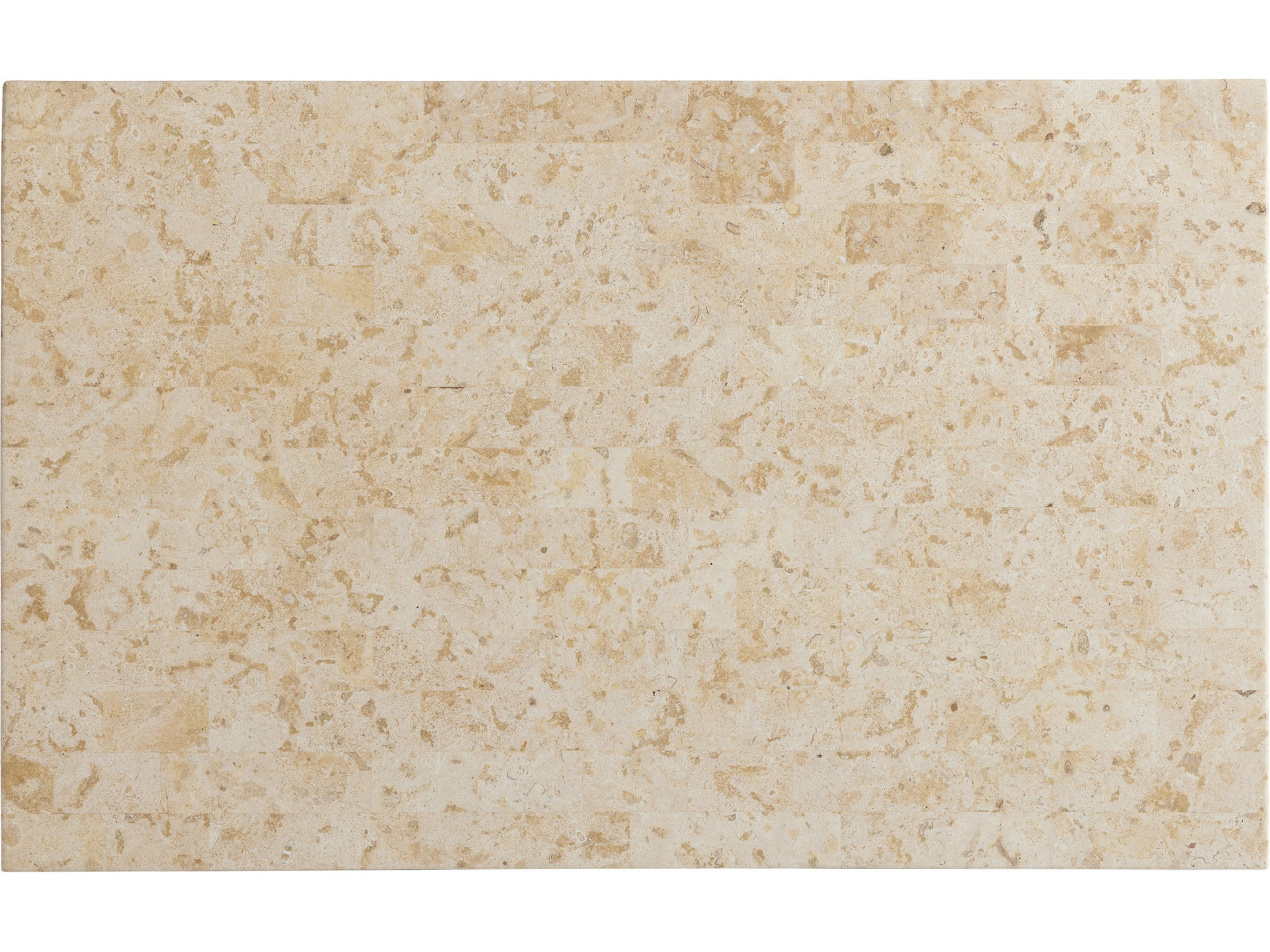 Los Altos Valley View Rectangular Coffee Table Stone Top