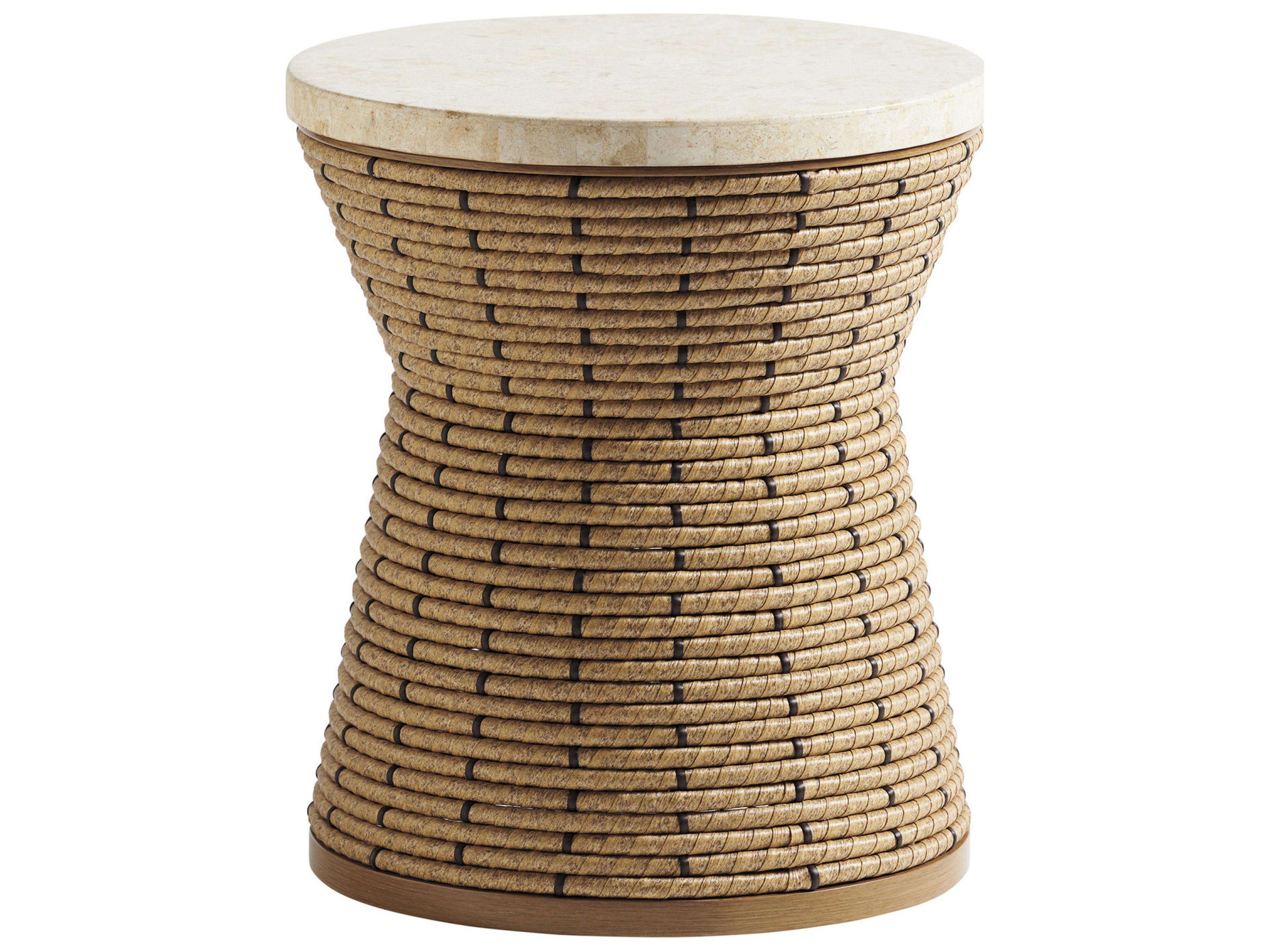 Los Altos Valley View Wicker Round End Table Base