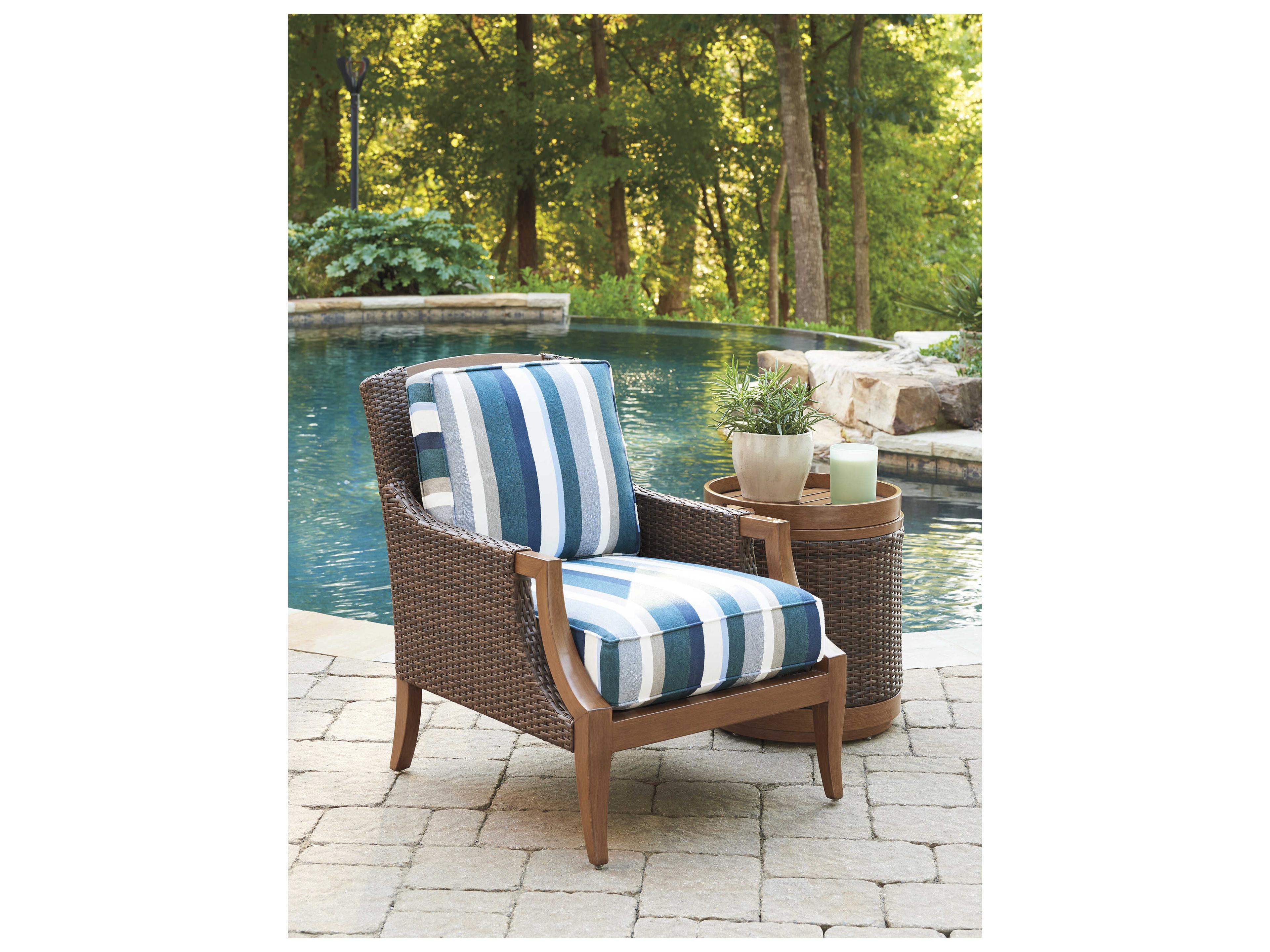 Tommy Bahama Outdoor Harbor Isle Wicker Lounge Chair