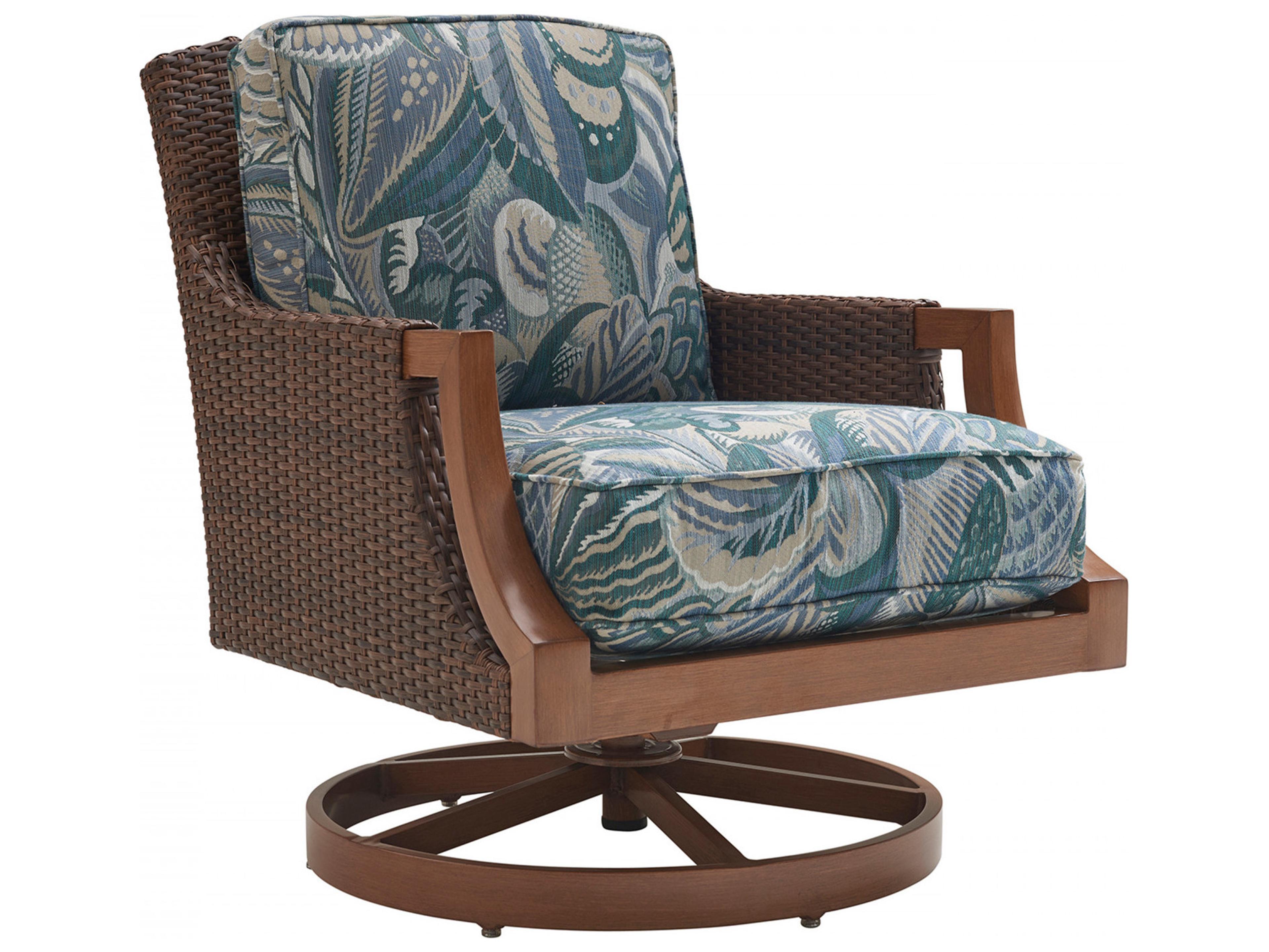 Harbor Isle Aluminum Wicker Swivel Rocker Lounge Chair