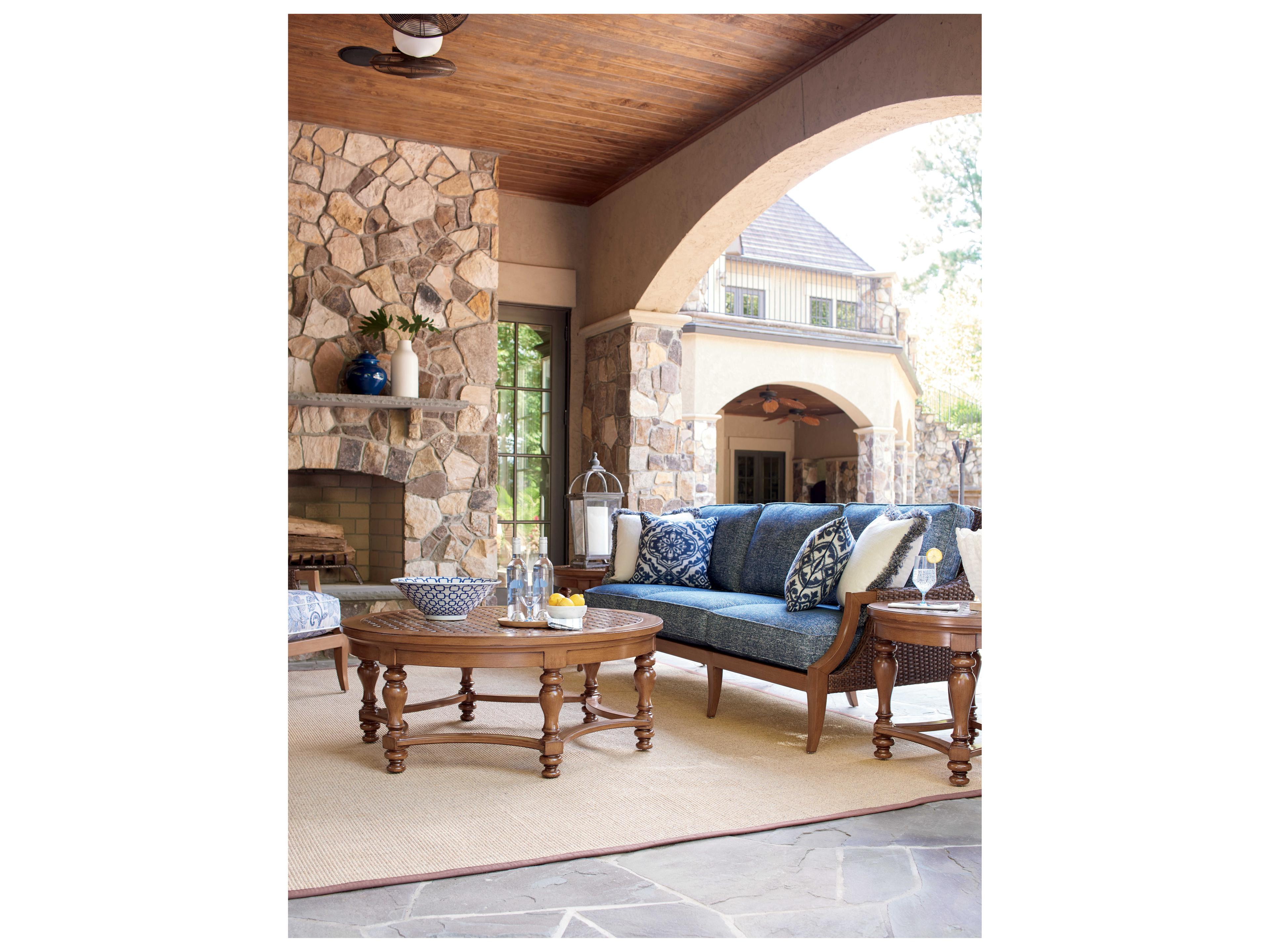 Tommy Bahama Outdoor Harbor Isle Wicker Sofa