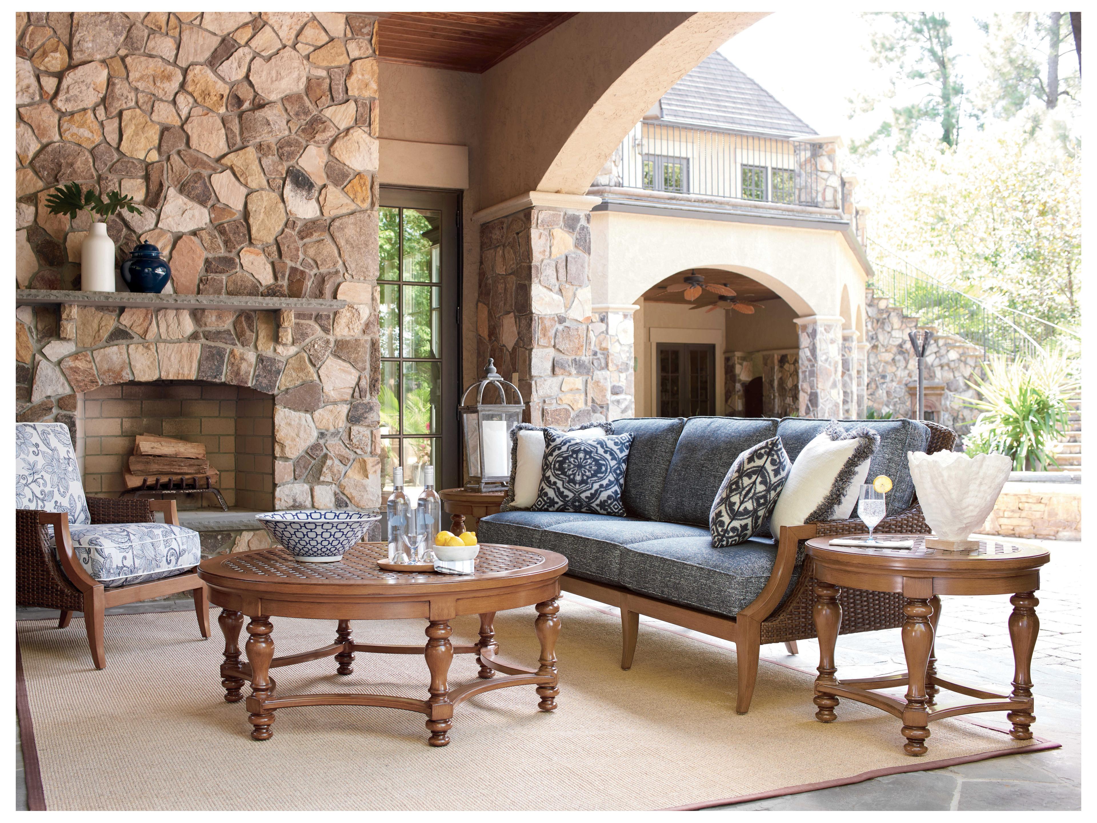 Tommy Bahama Outdoor Harbor Isle Wicker Sofa