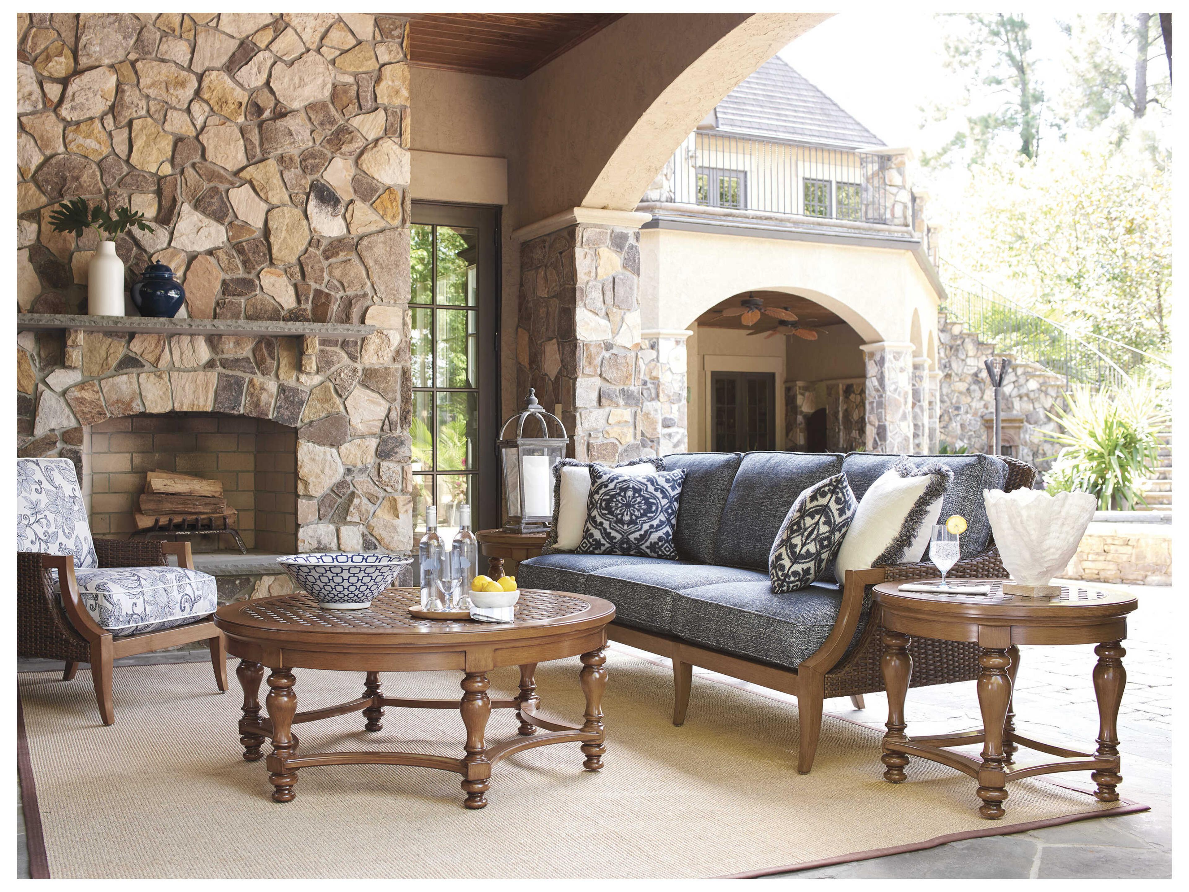 Tommy Bahama Outdoor Harbor Isle Wicker Sofa