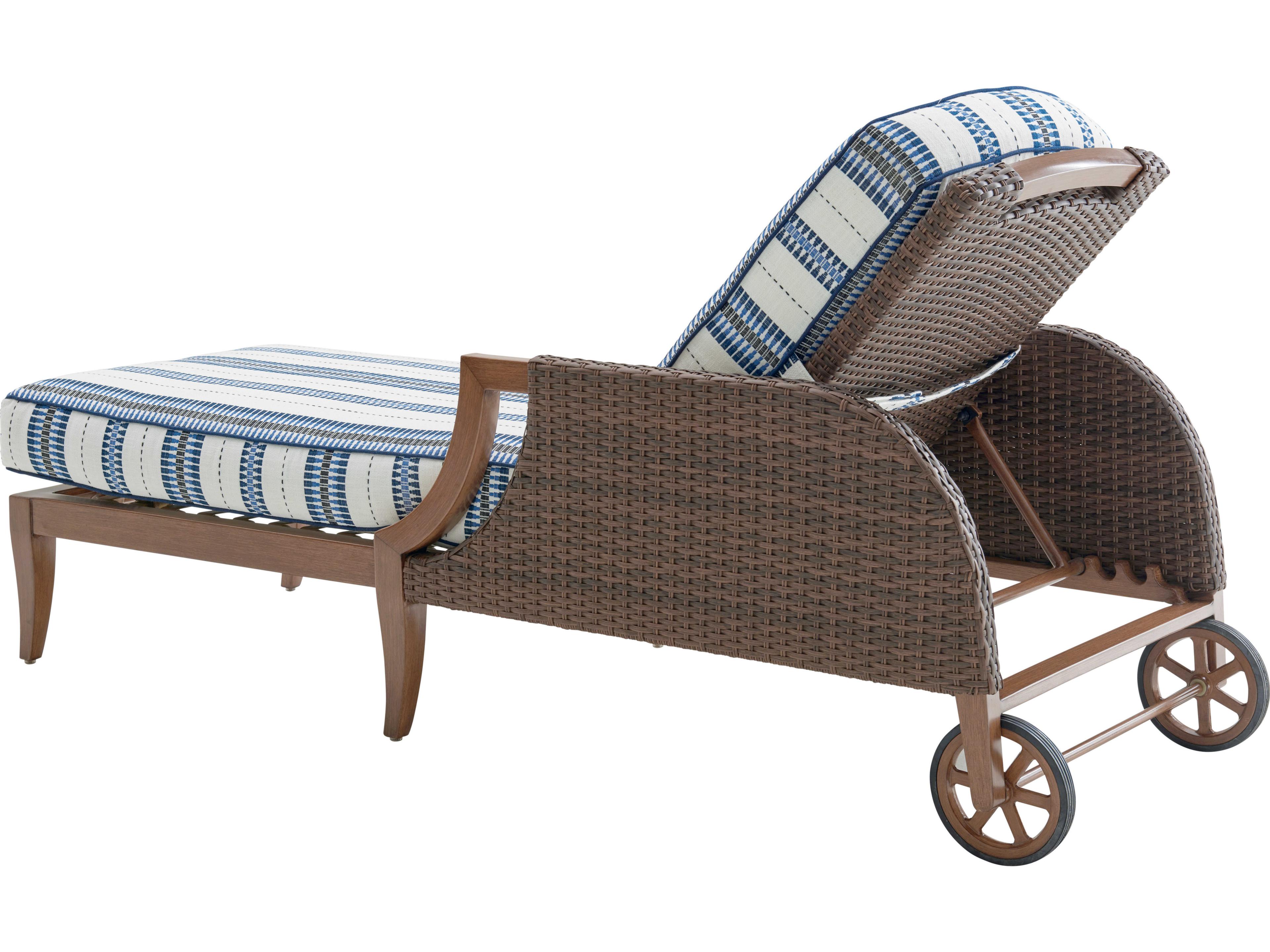 Tommy Bahama Outdoor Harbor Isle Wicker Chaise Lounge