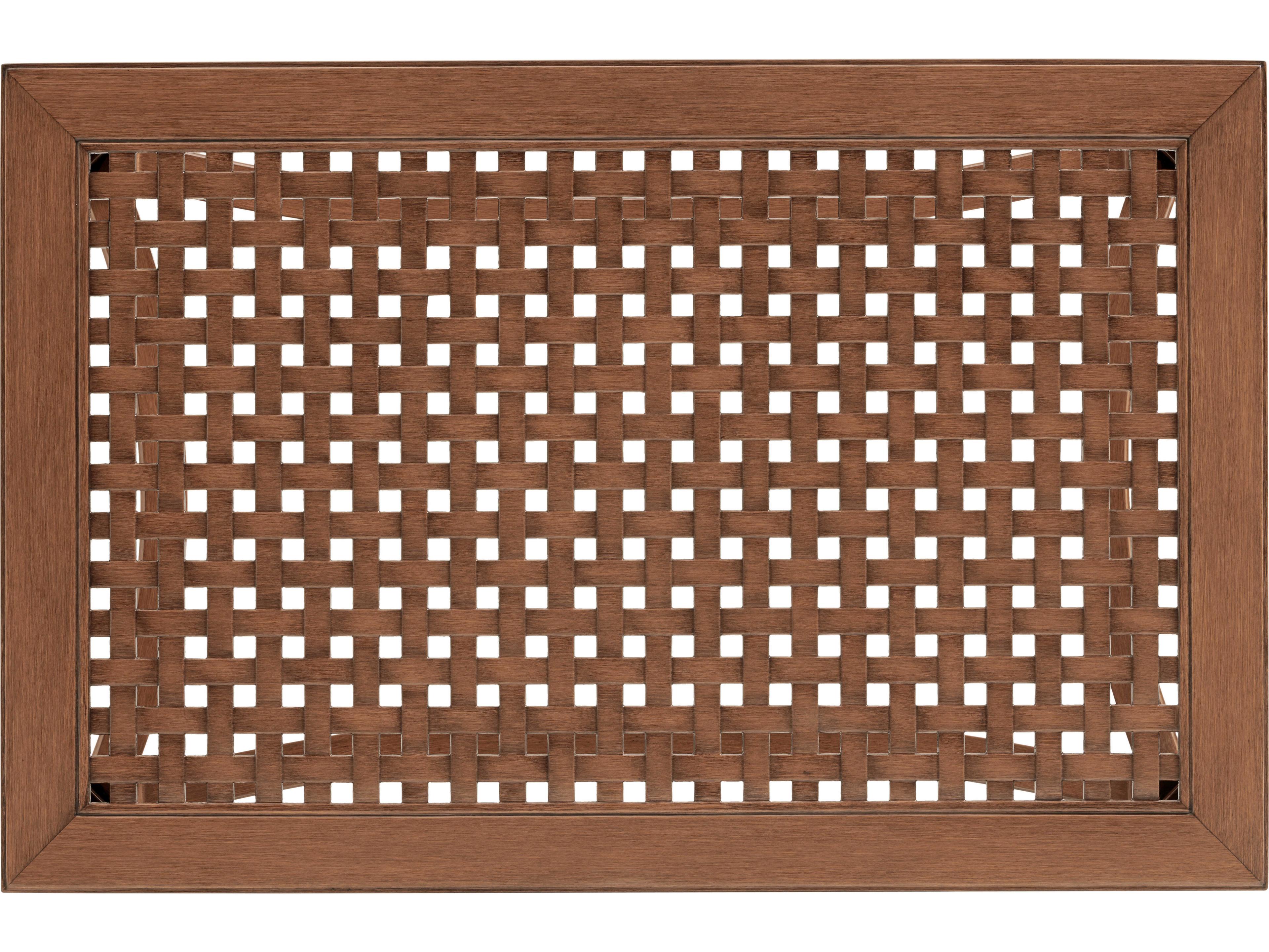 Tommy Bahama Outdoor Harbor Isle Aluminum Rectangular Coffee Table