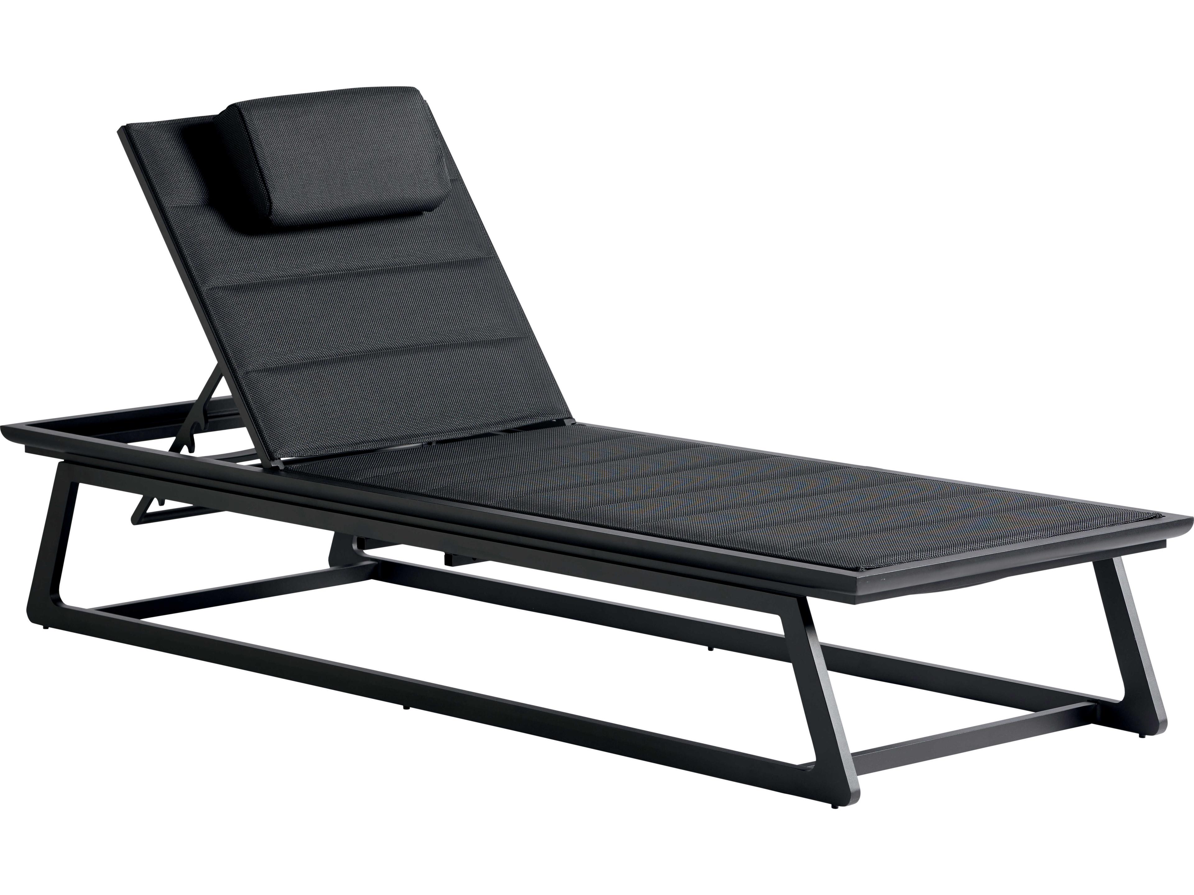 Tommy Bahama Outdoor South Beach Aluminum Dark Graphite Chaise Lounge