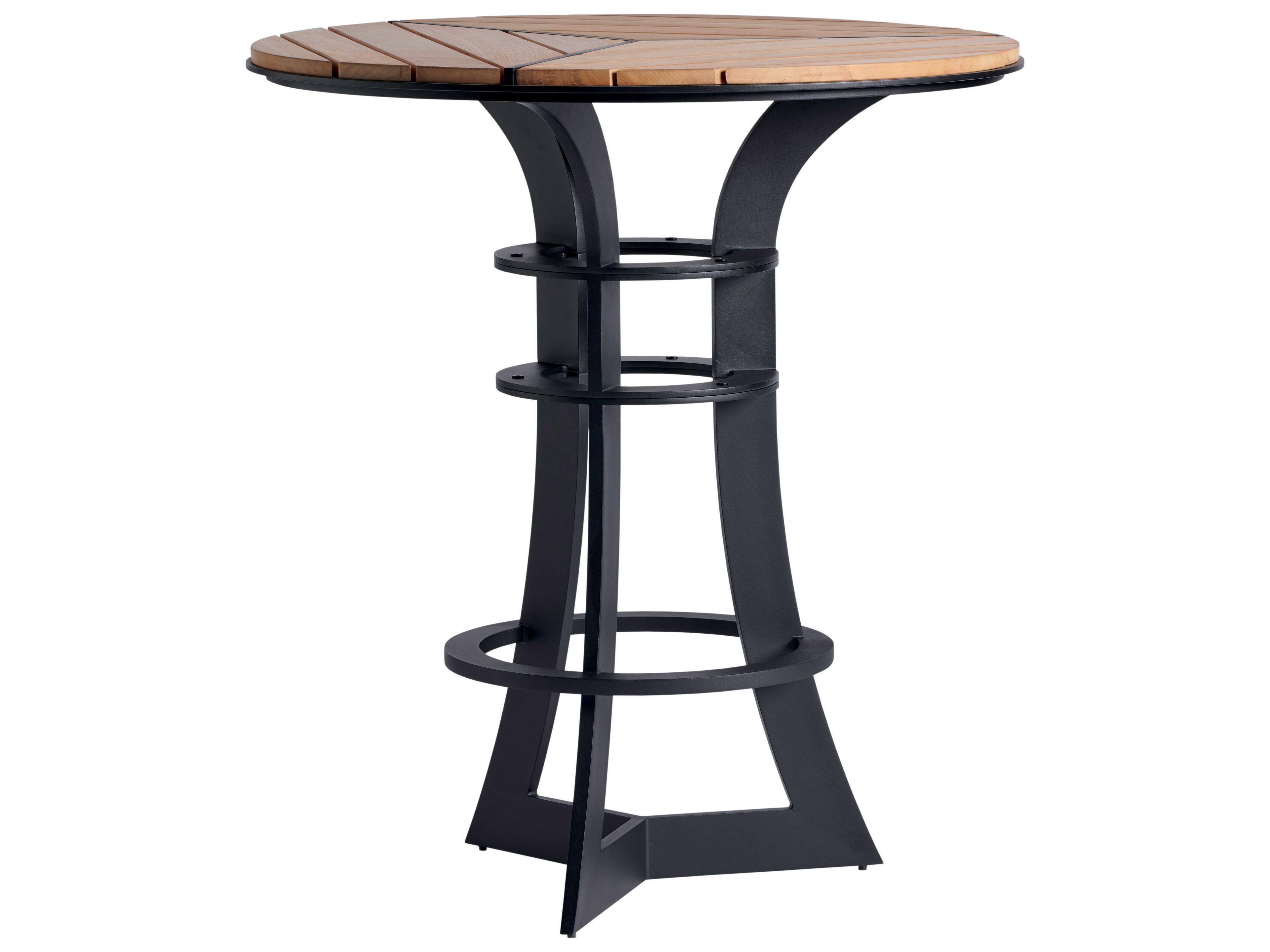 South Beach Aluminum Round Bar Counter Table