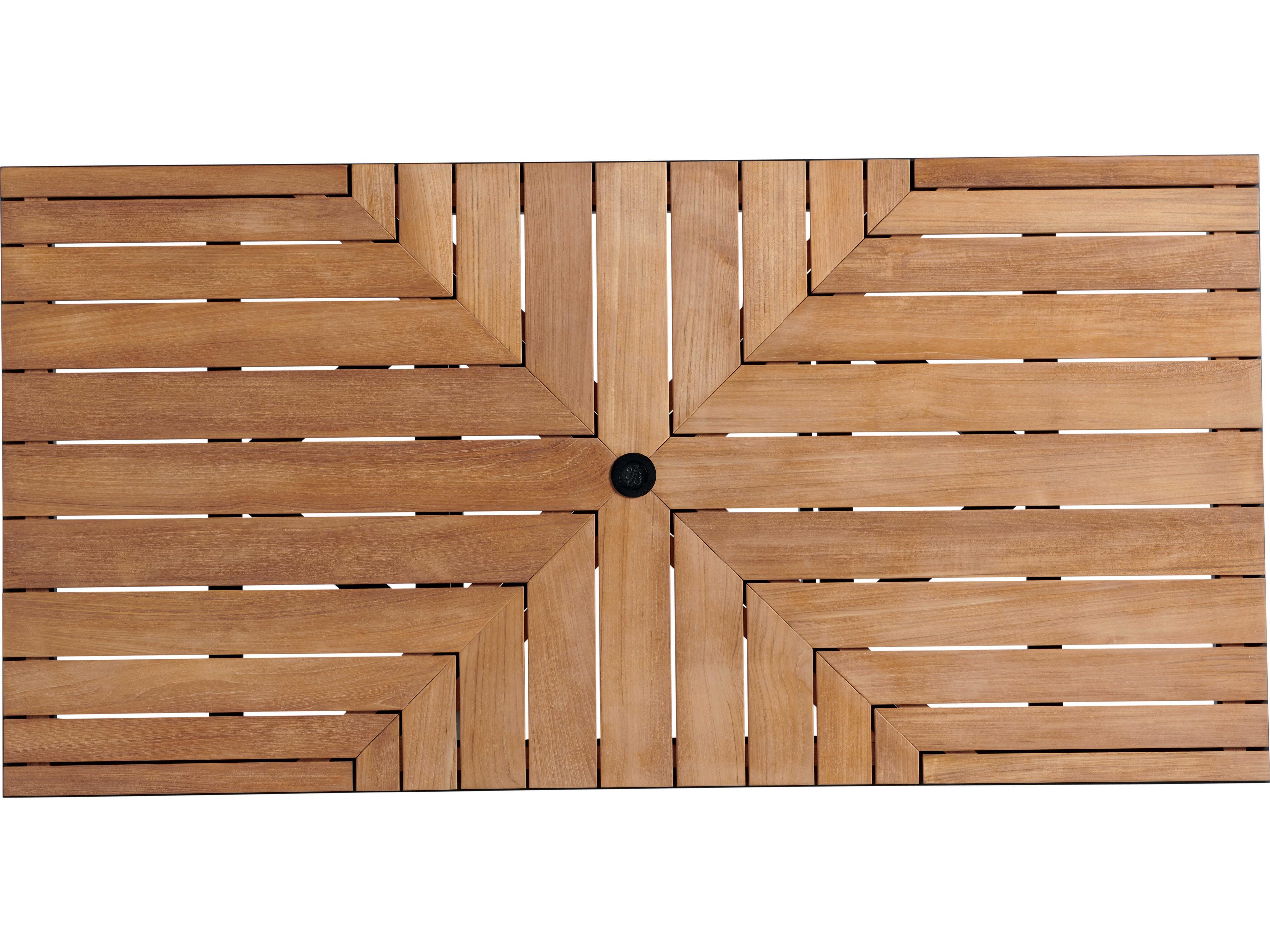 Tommy Bahama Outdoor South Beach Aluminum Rectangular Dining Table with Umbrella Hole