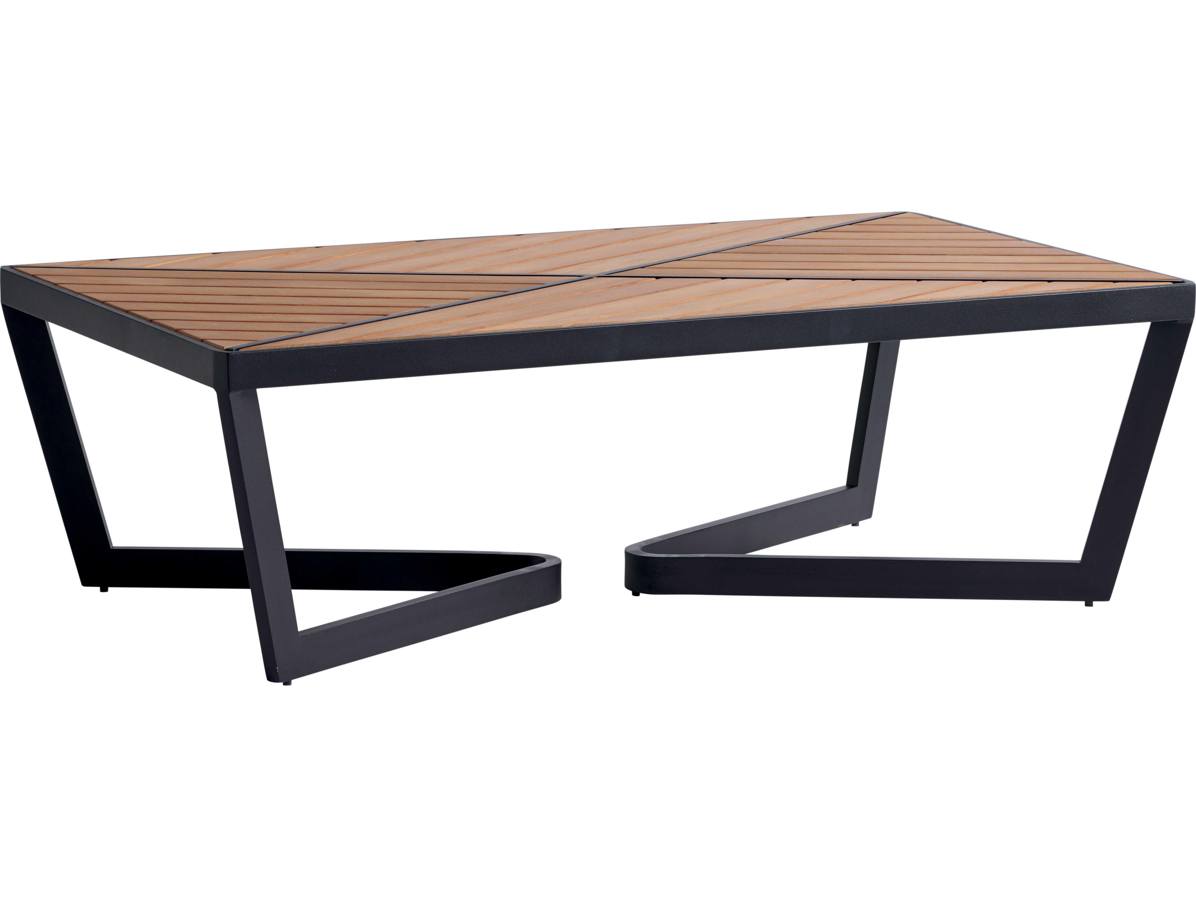 South Beach Aluminum Rectangular Coffee Table