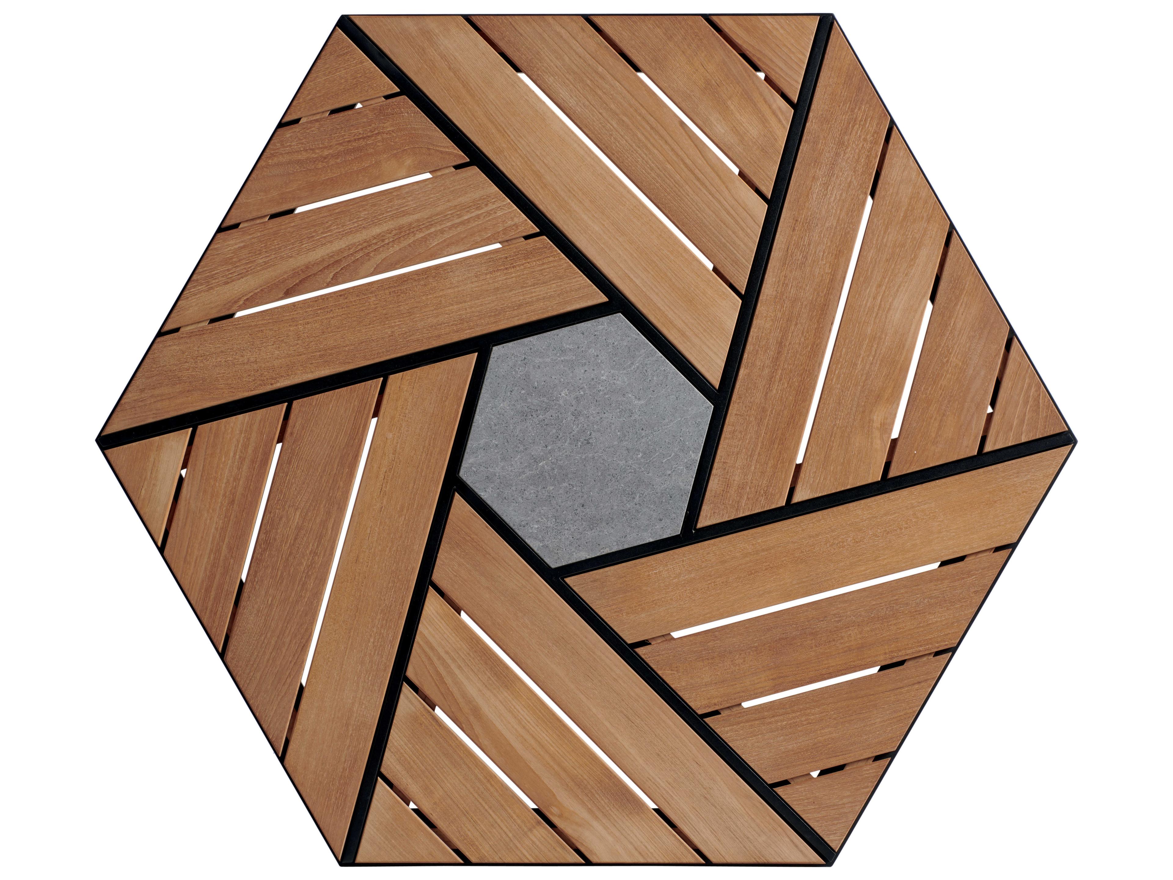 Tommy Bahama Outdoor South Beach Aluminum Hexagonal Coffee Table