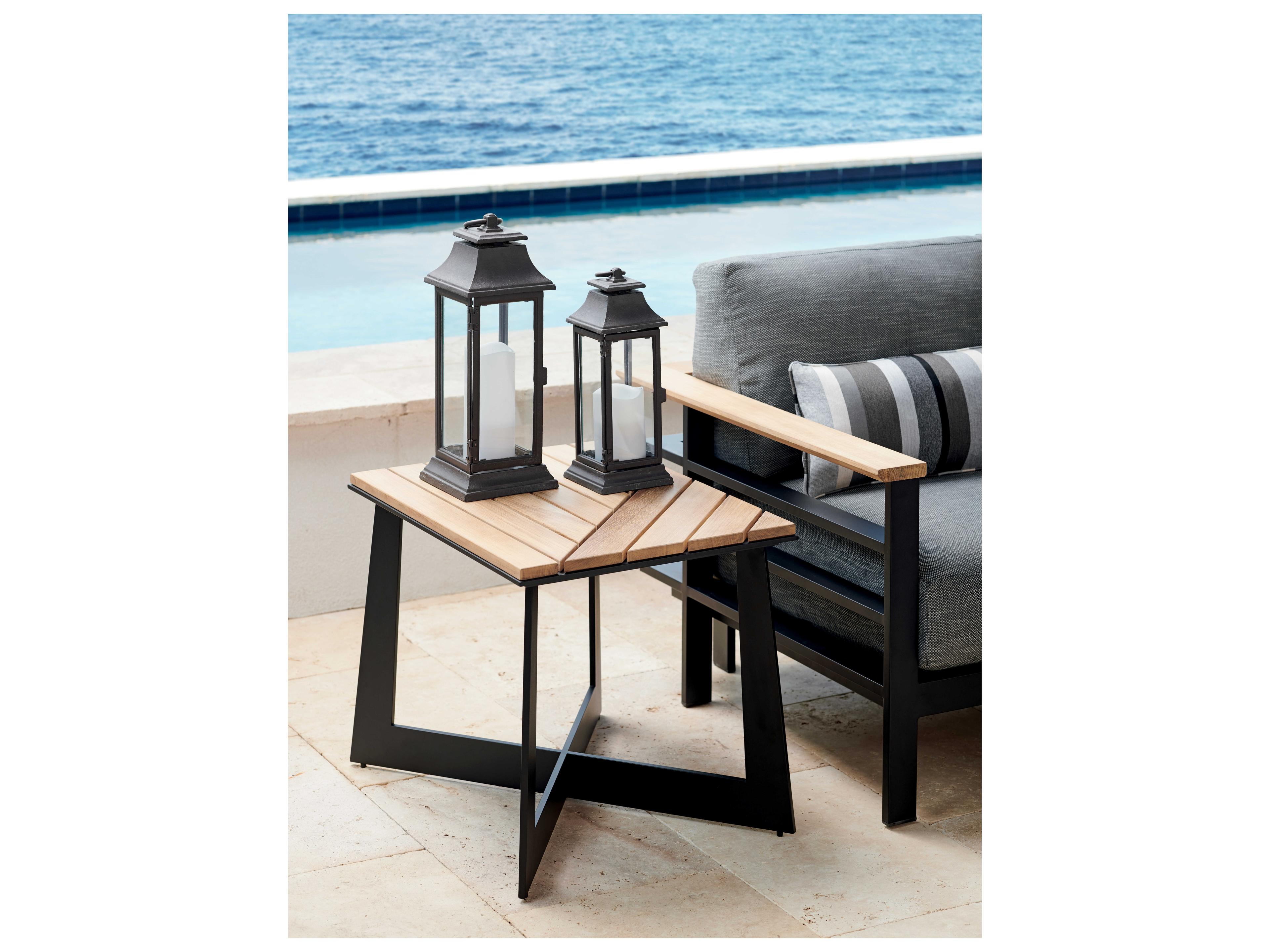 Tommy Bahama Outdoor South Beach Aluminum Rectangular End Table