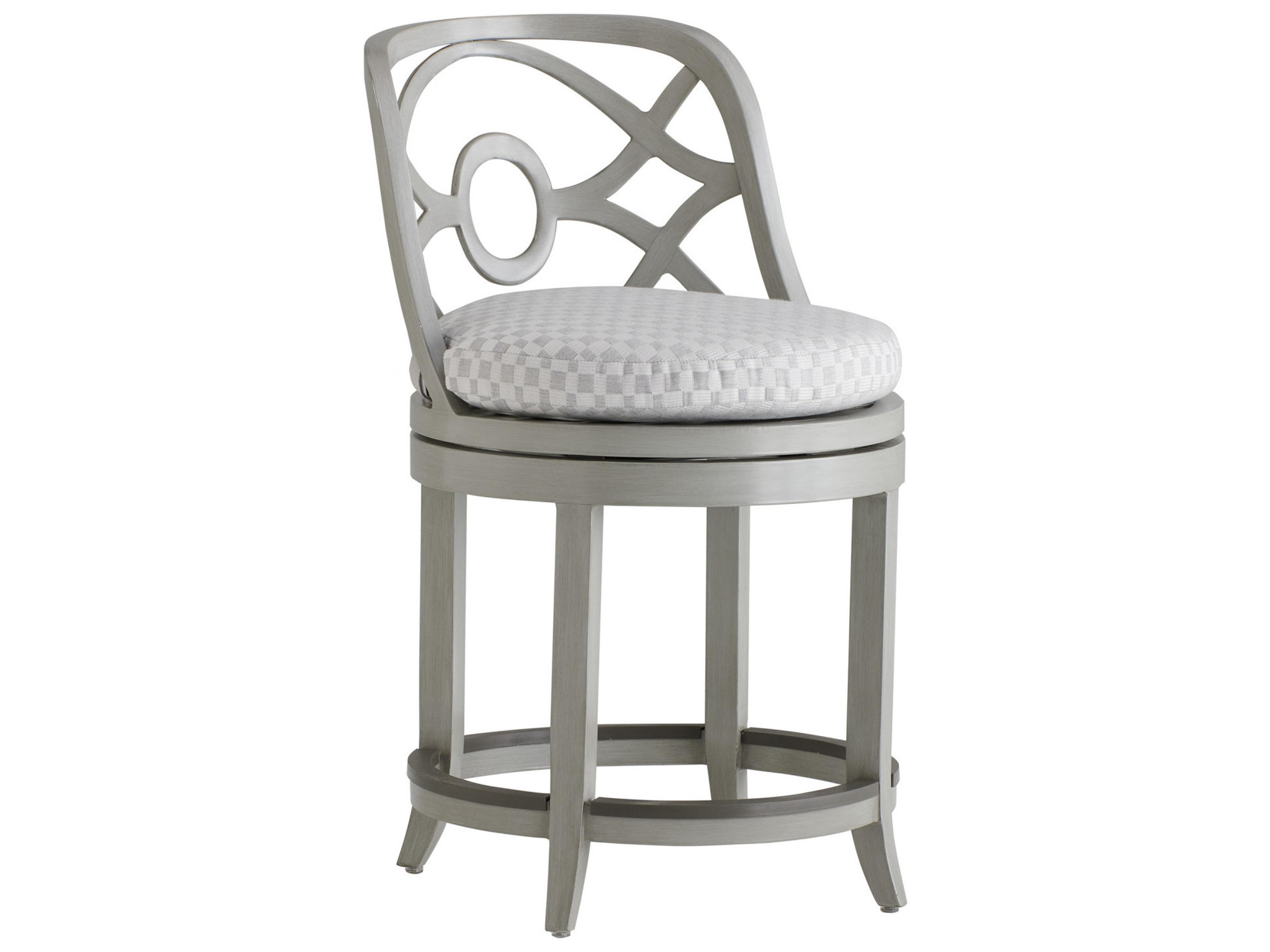 Silver Sands Aluminum Swivel Counter Stool