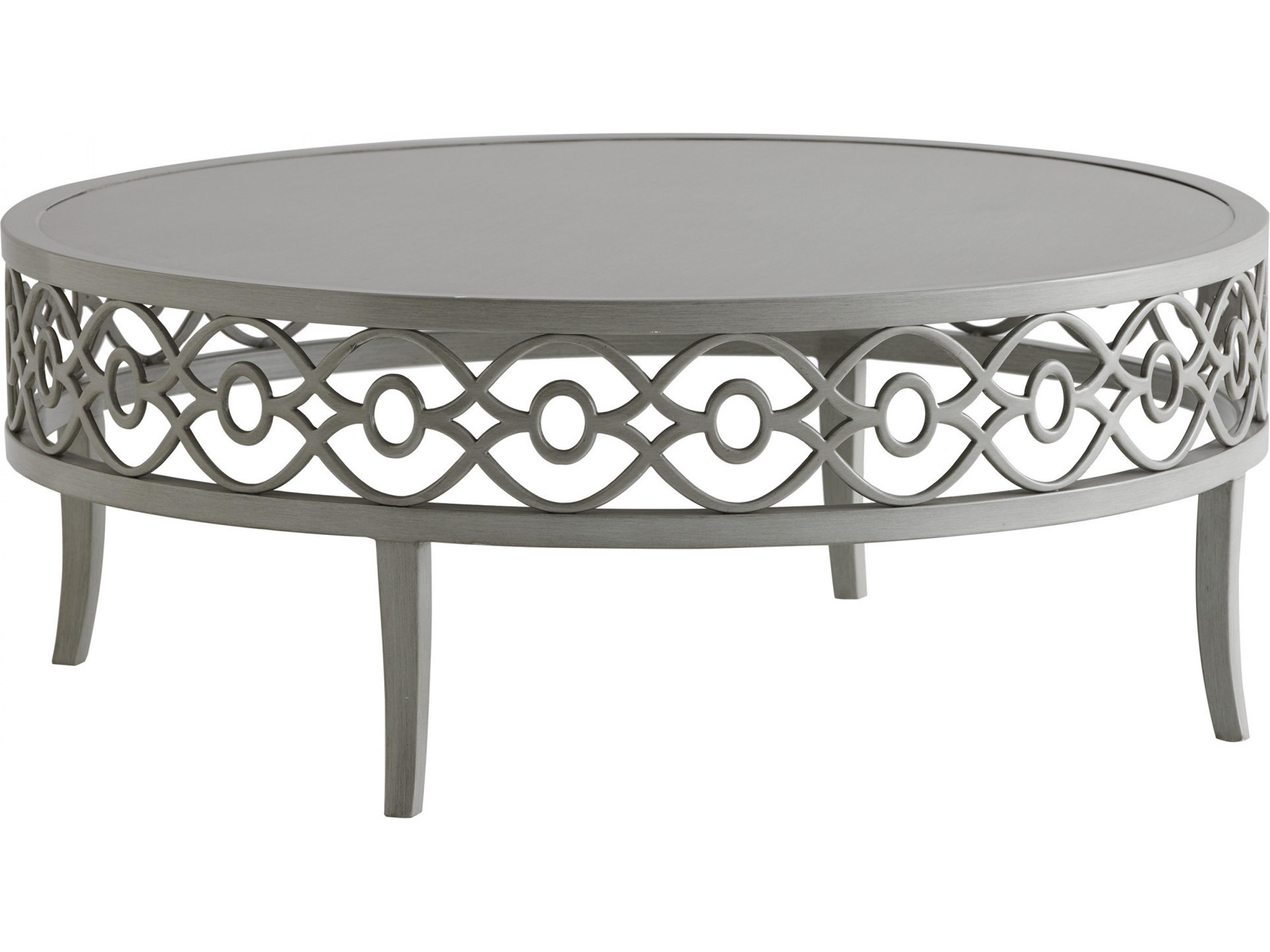 Silver Sands Aluminum Round Coffee Table