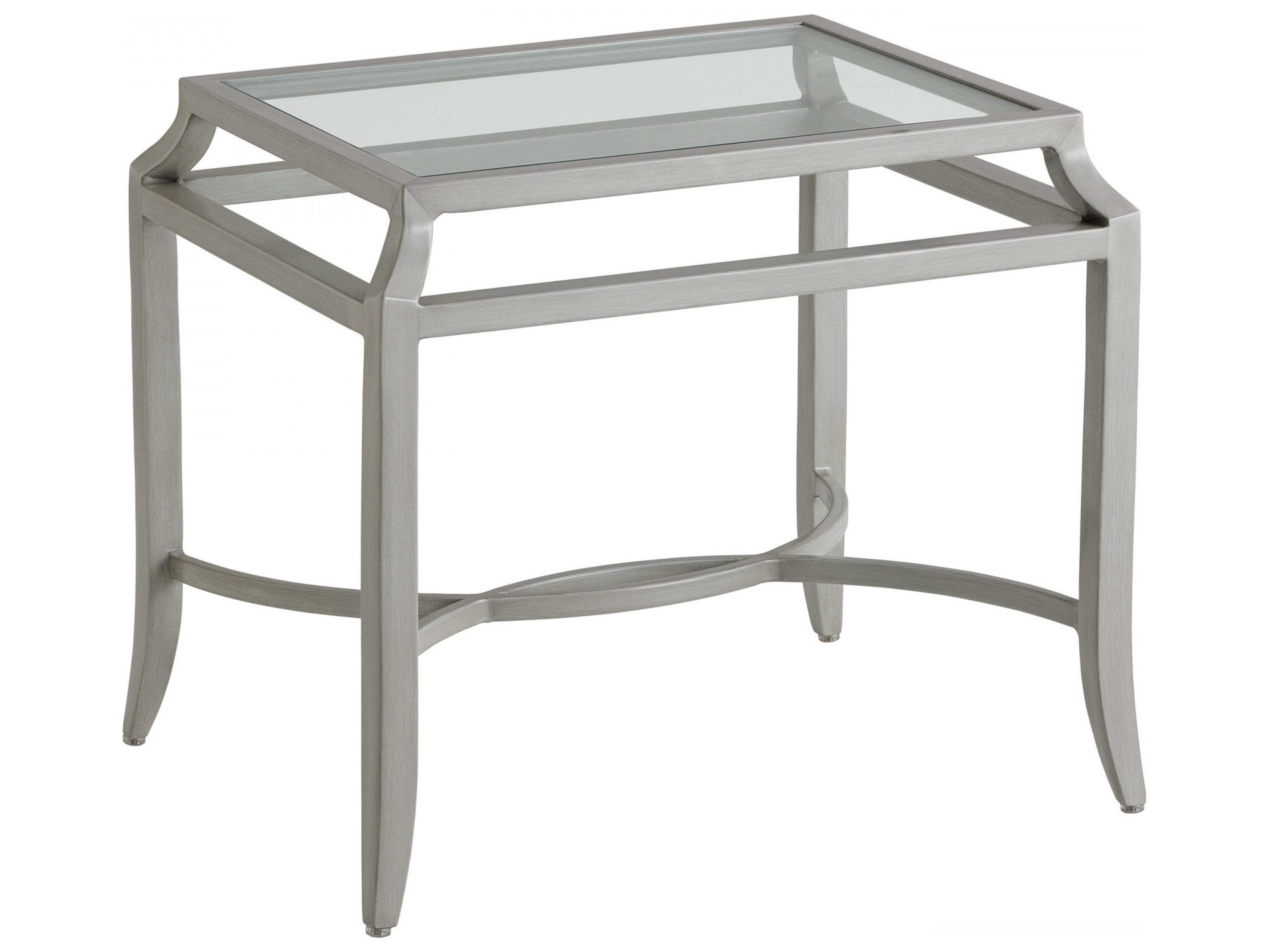 Silver Sands Aluminum Rectangular End Table