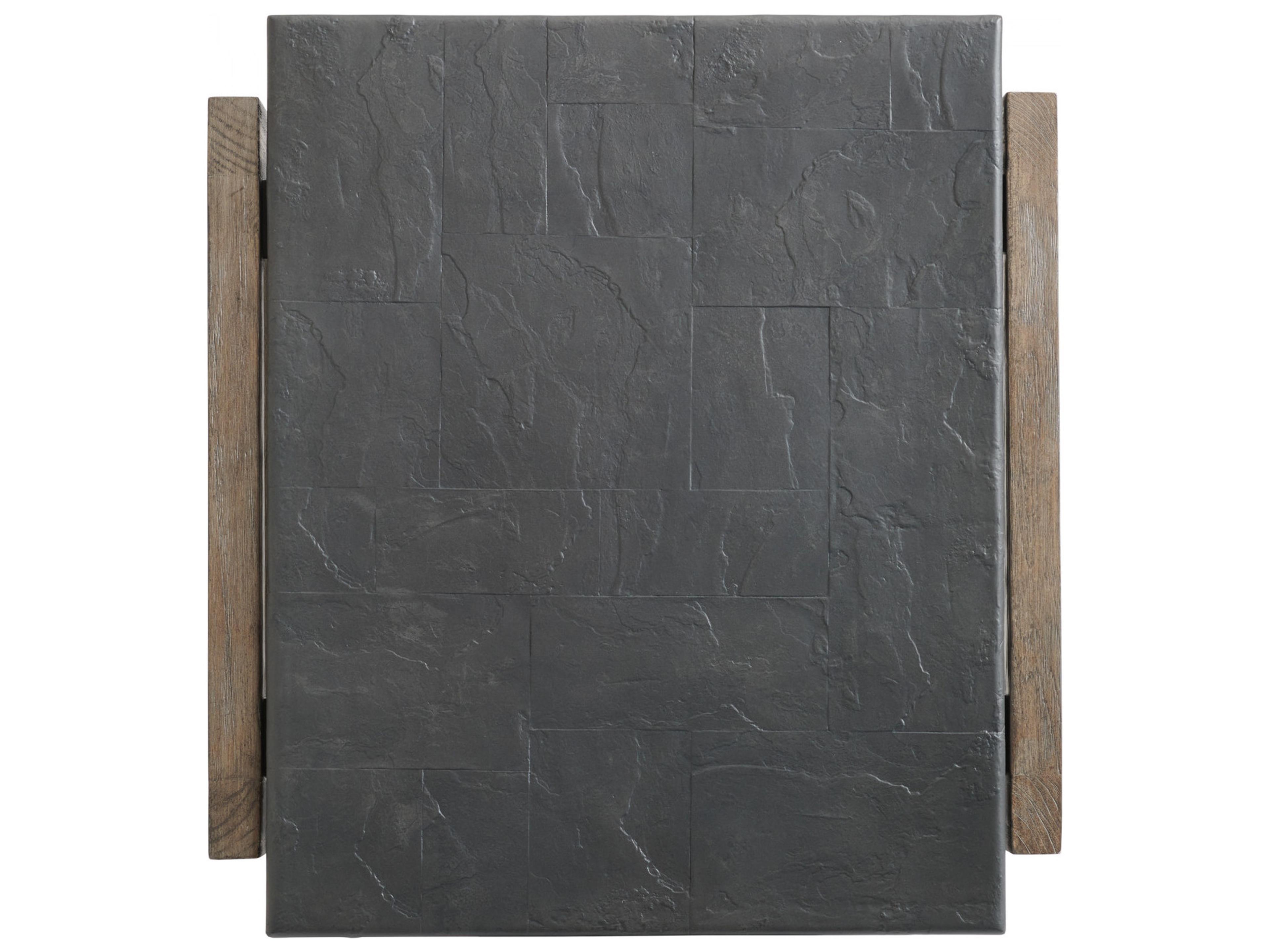 Tommy Bahama Outdoor La Jolla Teak Rectangular Cast Top End Table