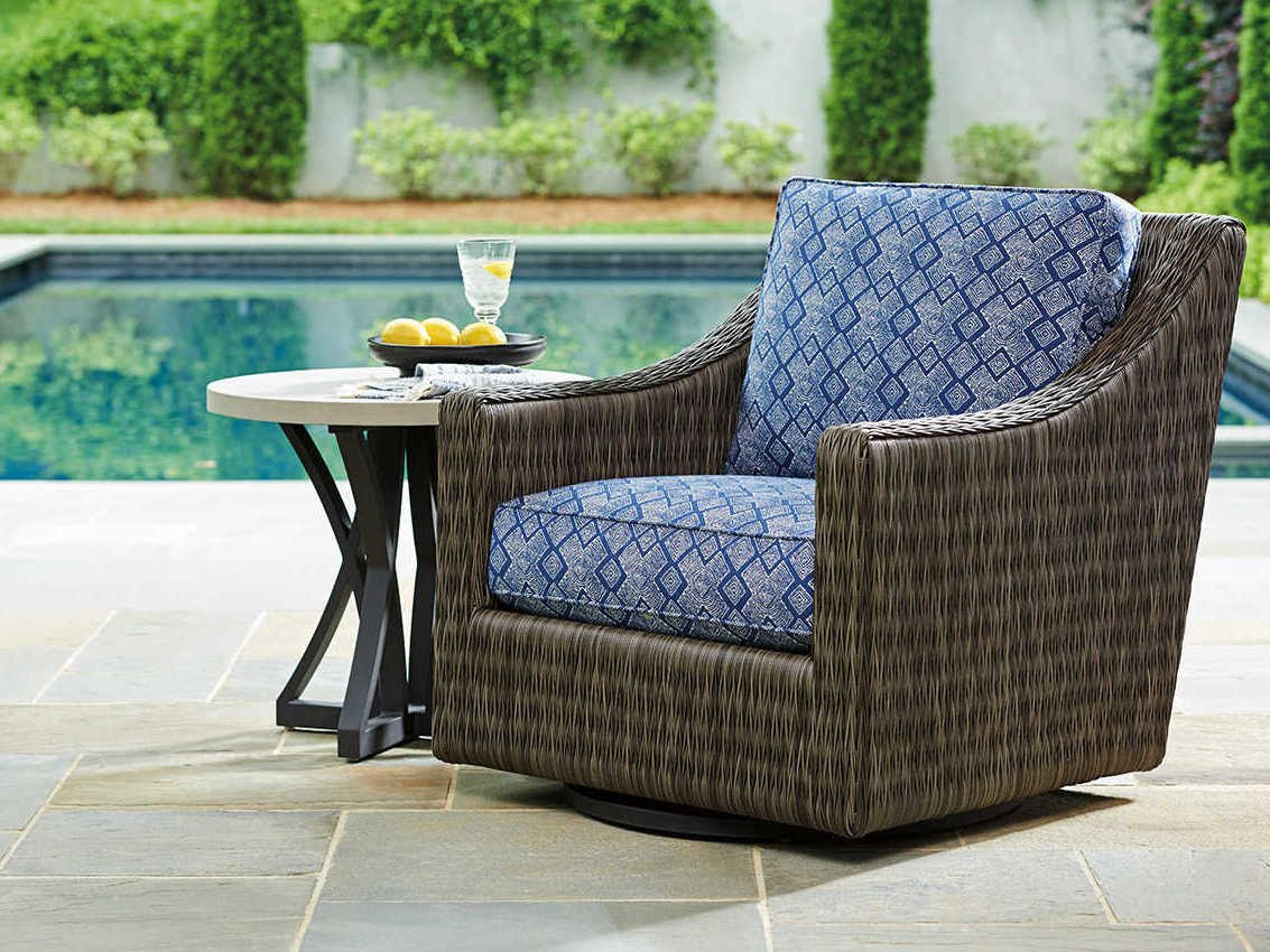 Cypress Point Ocean Terrace Wicker Cushion Lounge Set