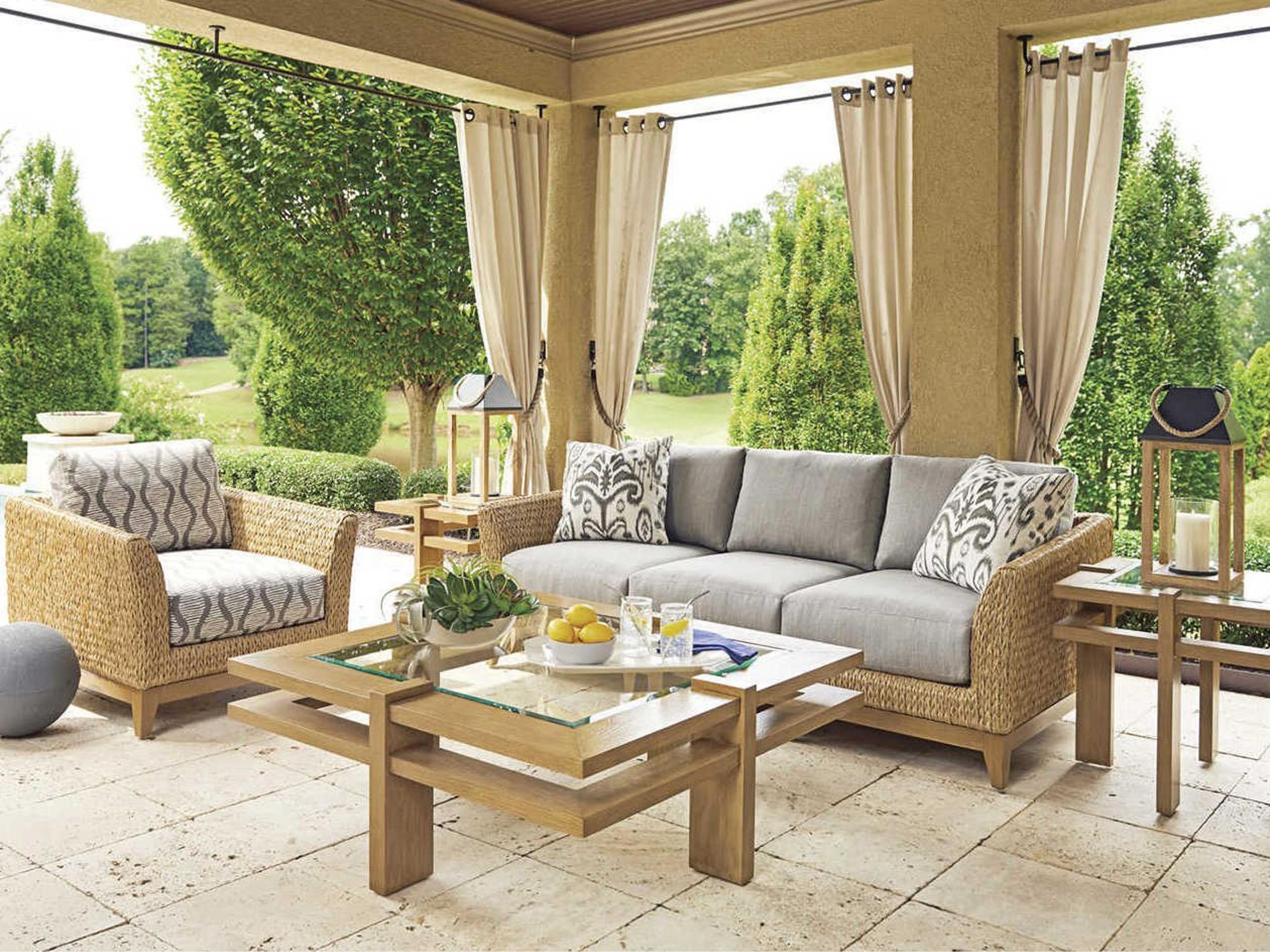 Los Altos Valley View Wicker Cushion Lounge Set