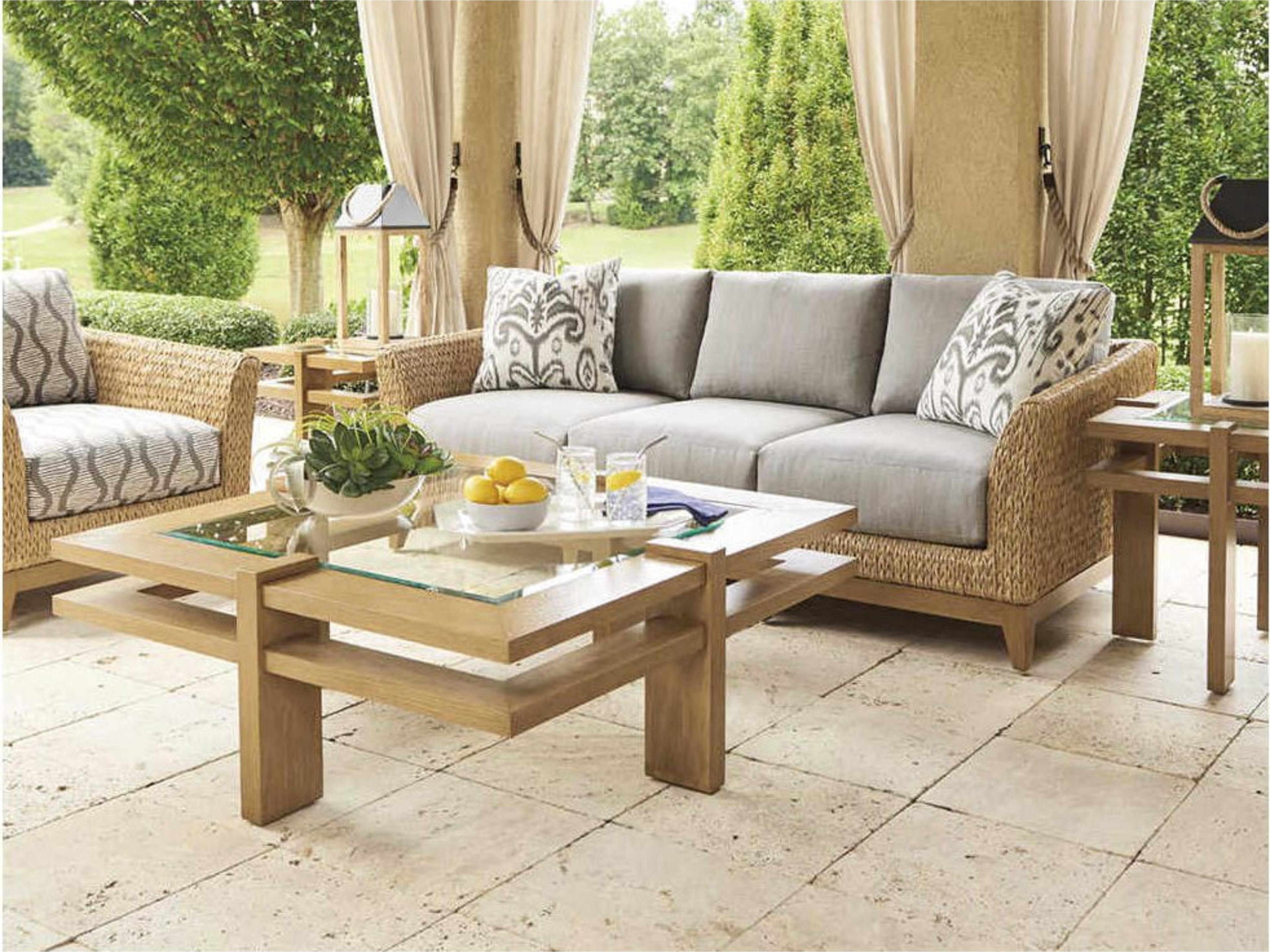 Los Altos Valley View Wicker Cushion Lounge Set