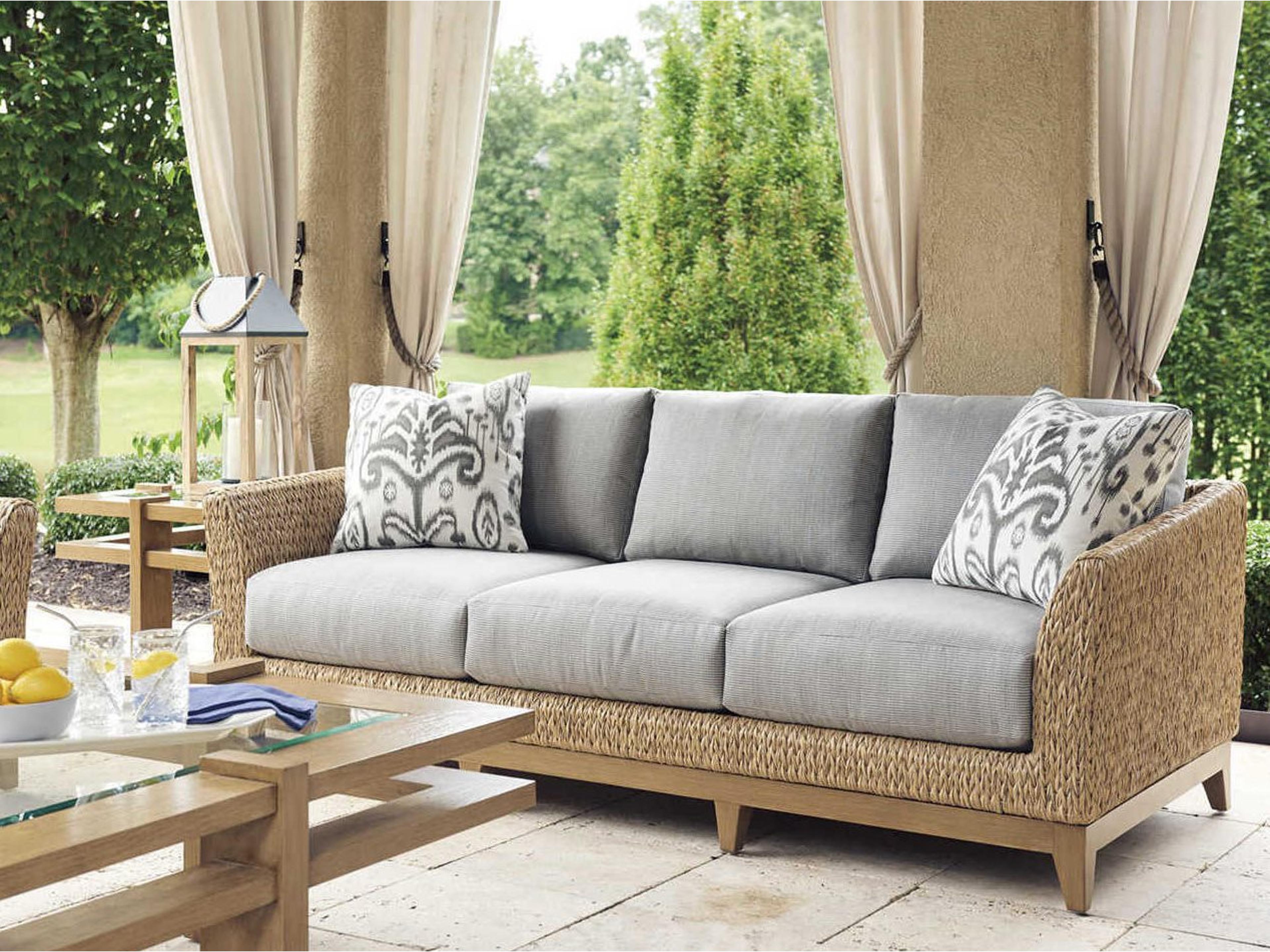 Los Altos Valley View Wicker Cushion Lounge Set