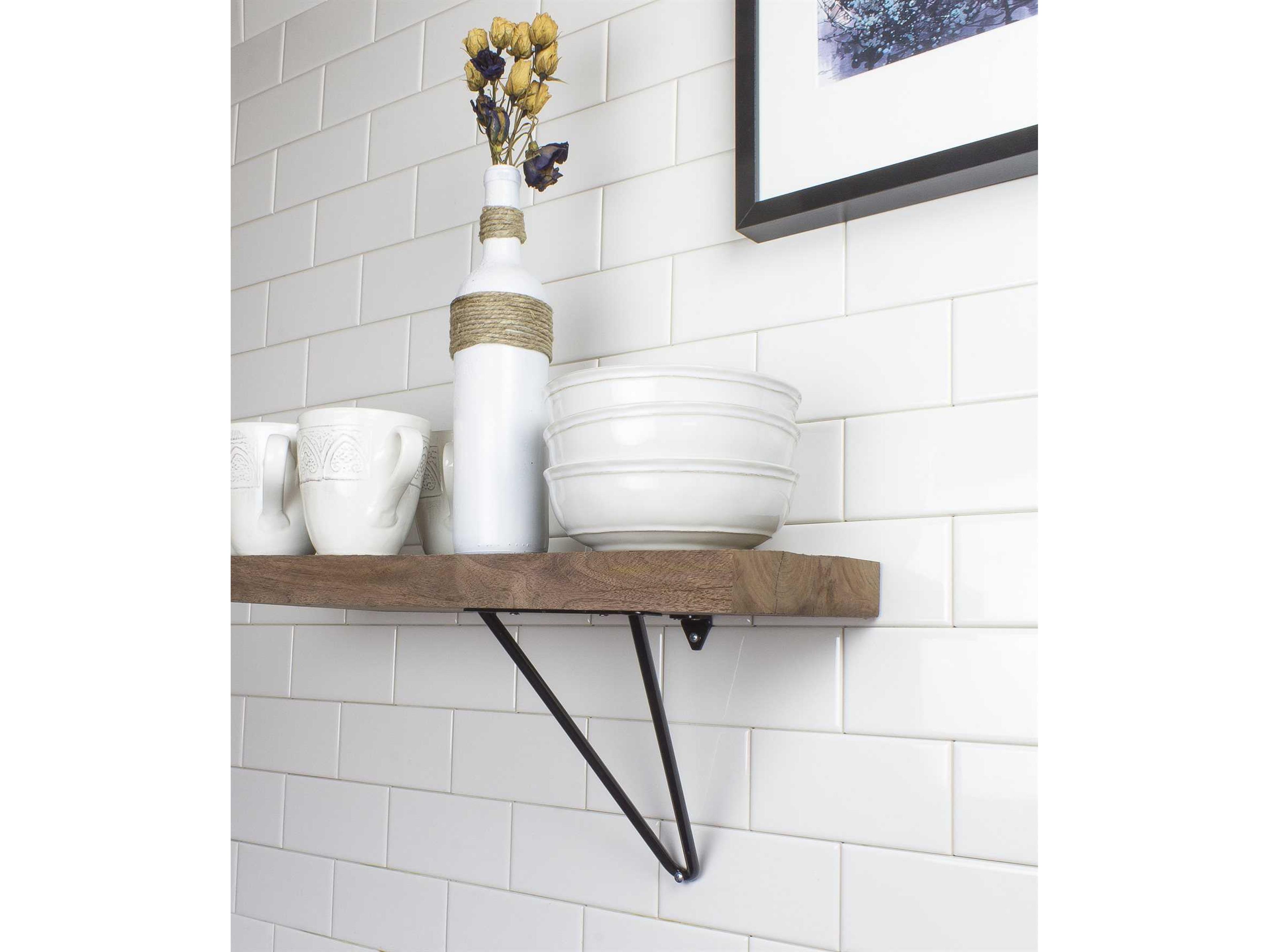 Tronk Design Adams White 9" Shelf Brackets