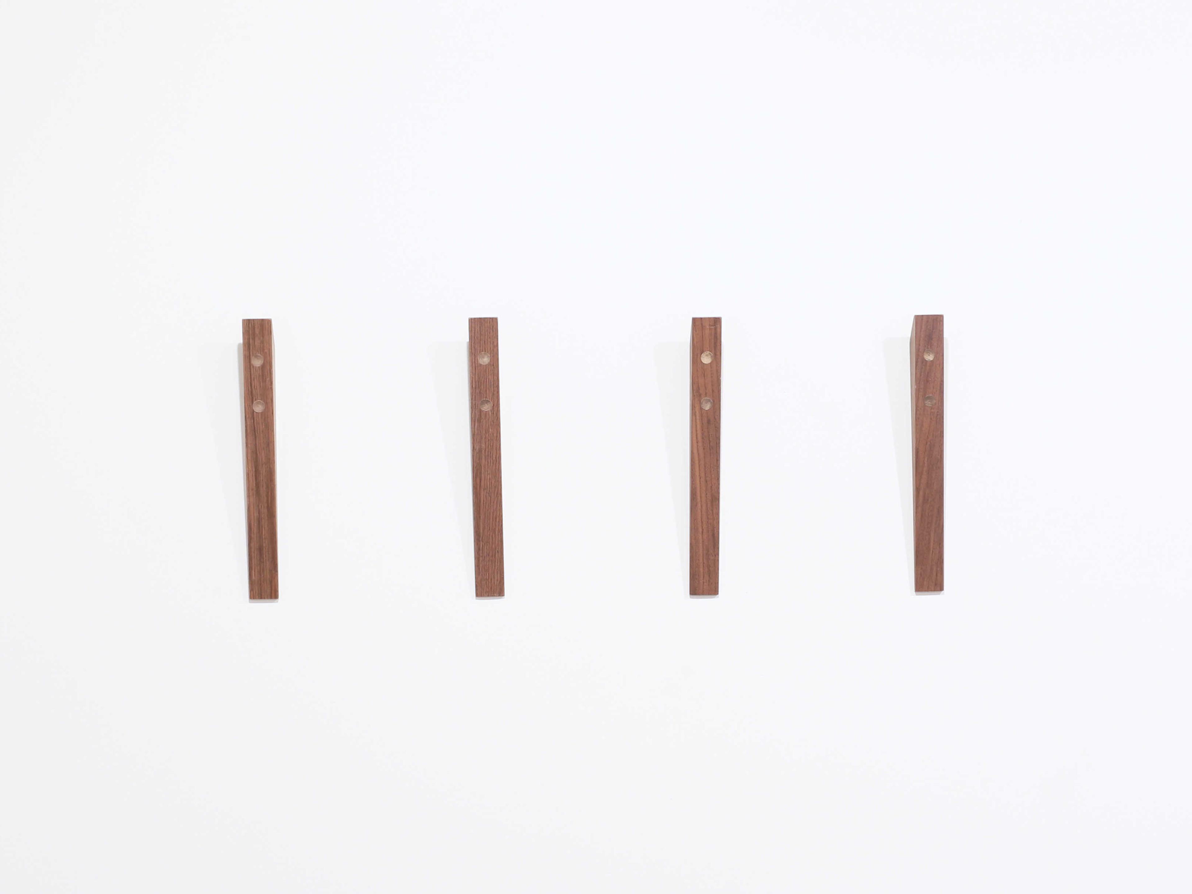 Tronk Design Walnut Book Hook Coat Rack